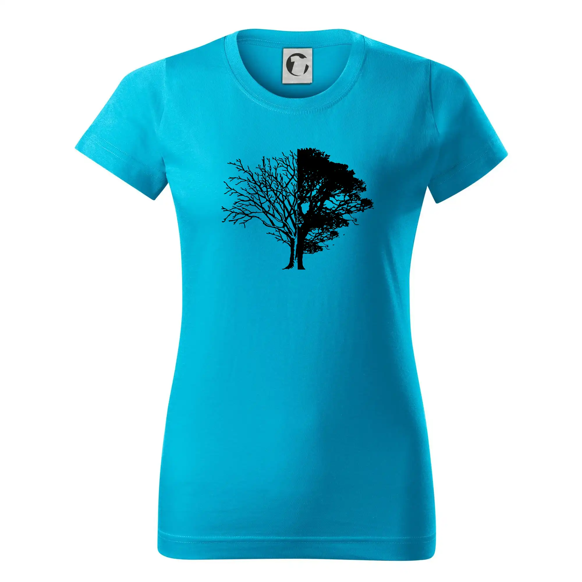 Životný štýl - Life And Death tree - Dámske tričko basic - ľahko voľnejšie a dlhšie