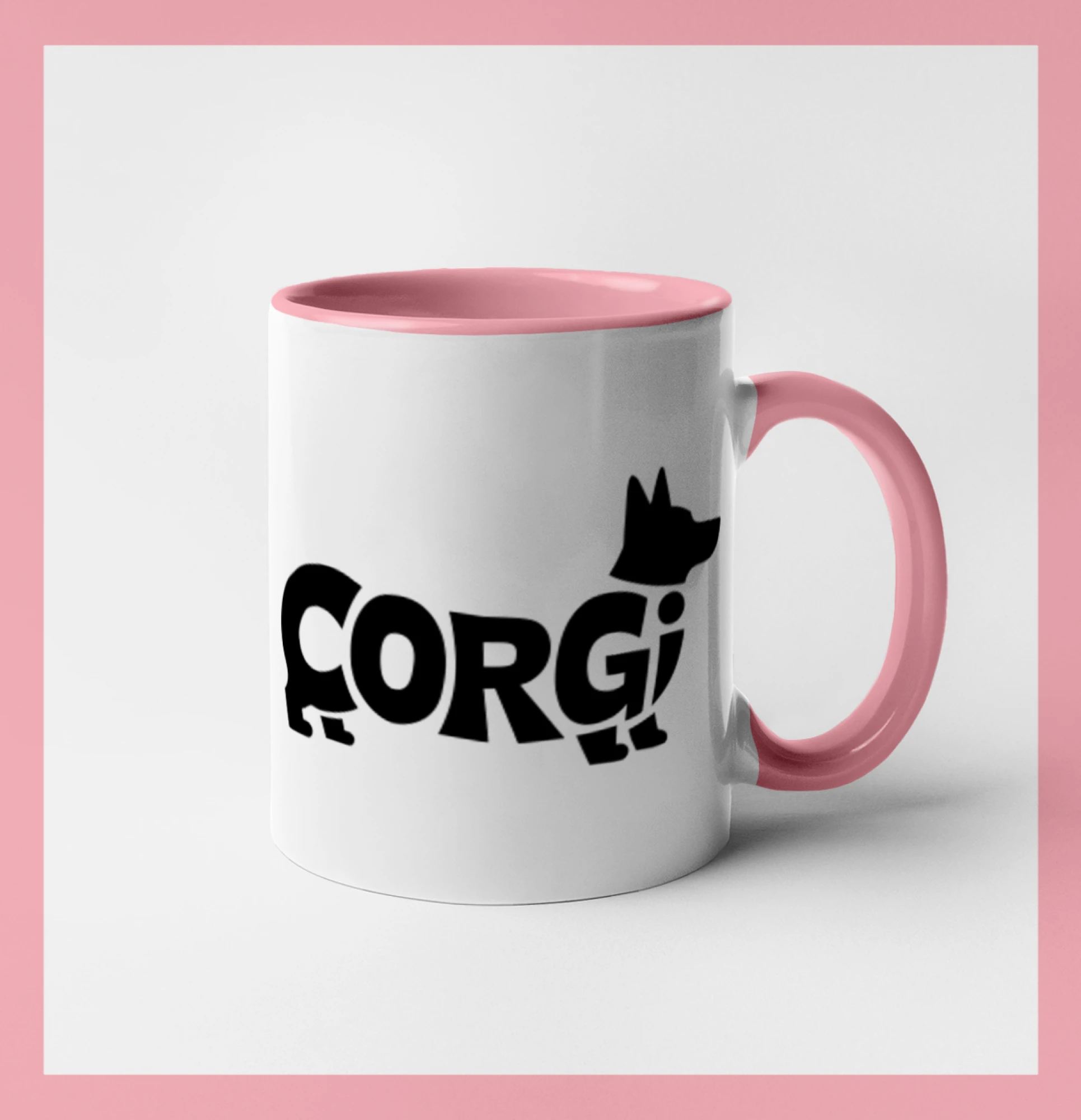 Corgi nápis v těle