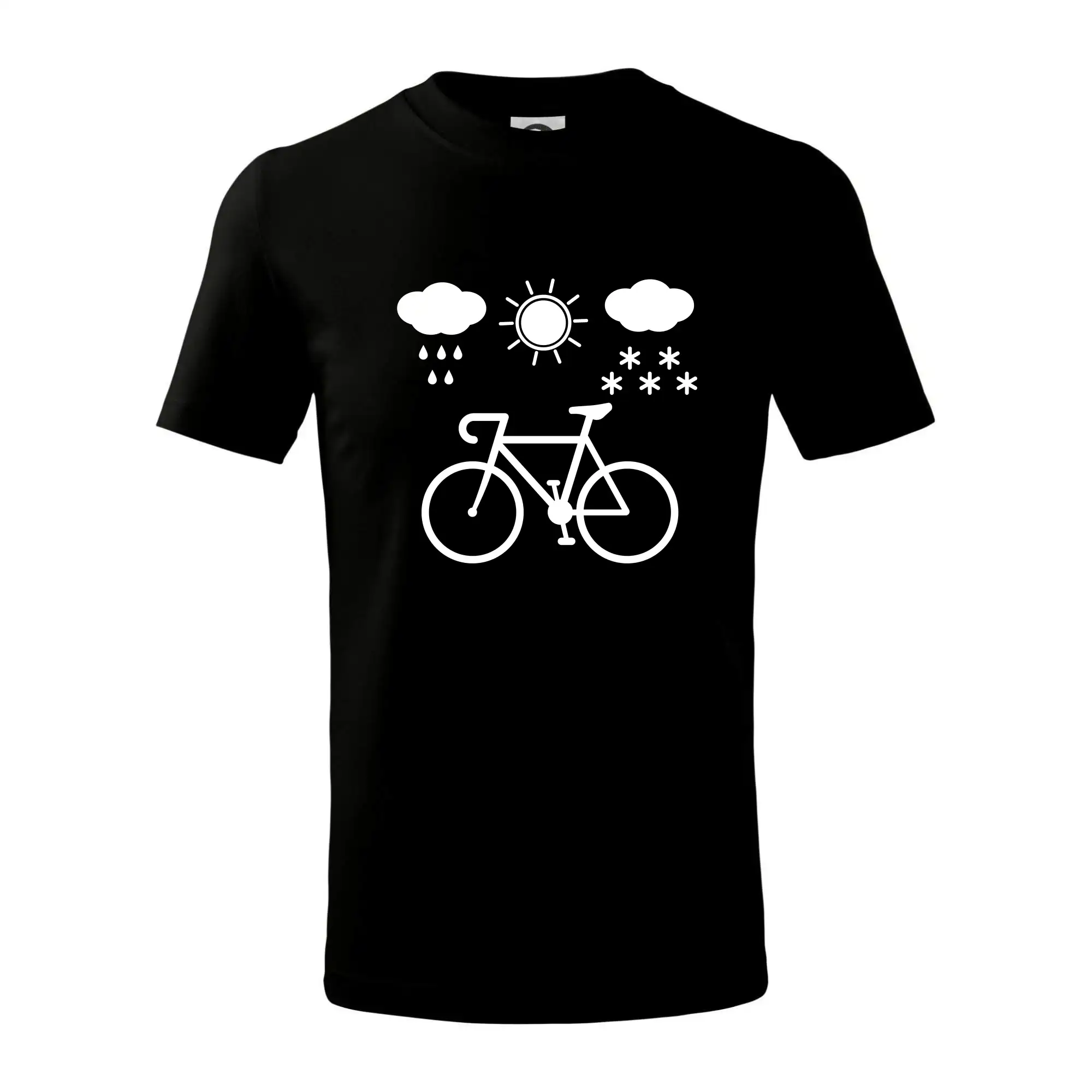 Tričko ako darček pre cyklistu - Cyklista za každého počasia - Tričko detské bavlnené