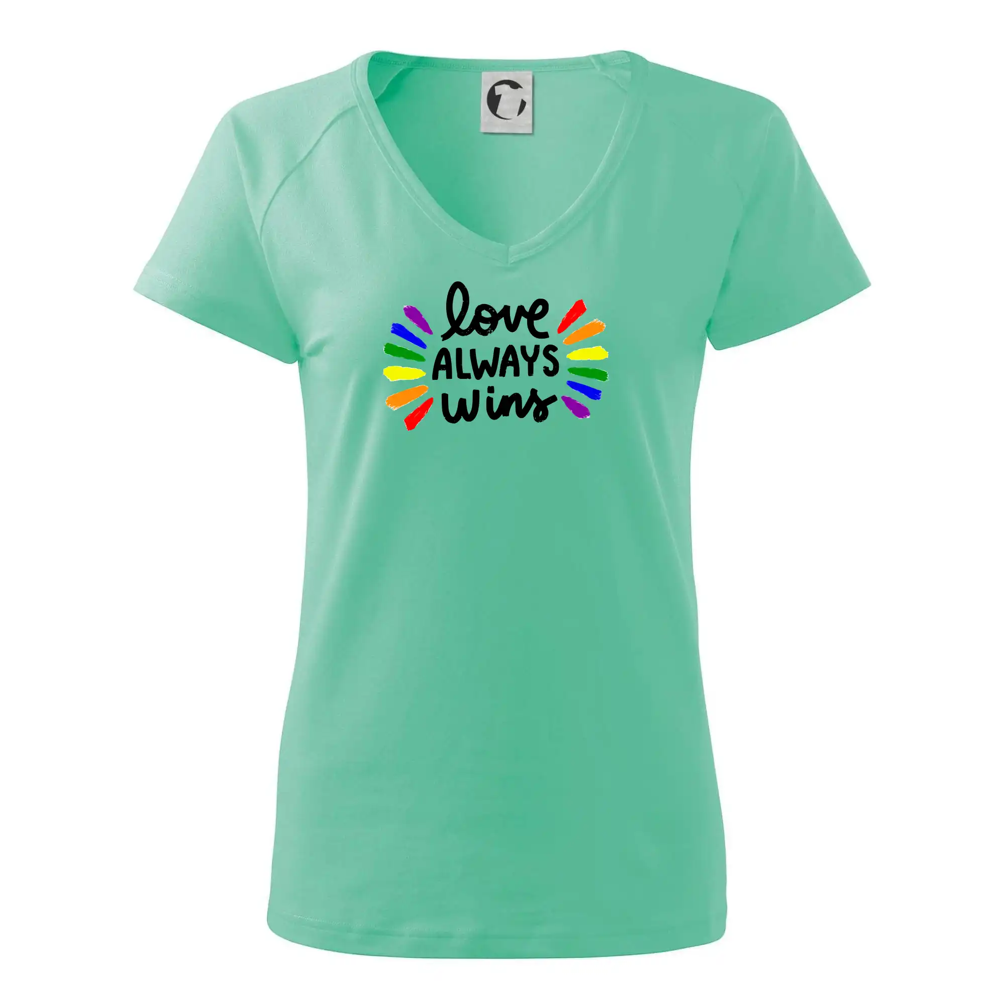 Tričká pre LGBT a Queer komunitu - Love always win - čiary - Tričko dámske Dream