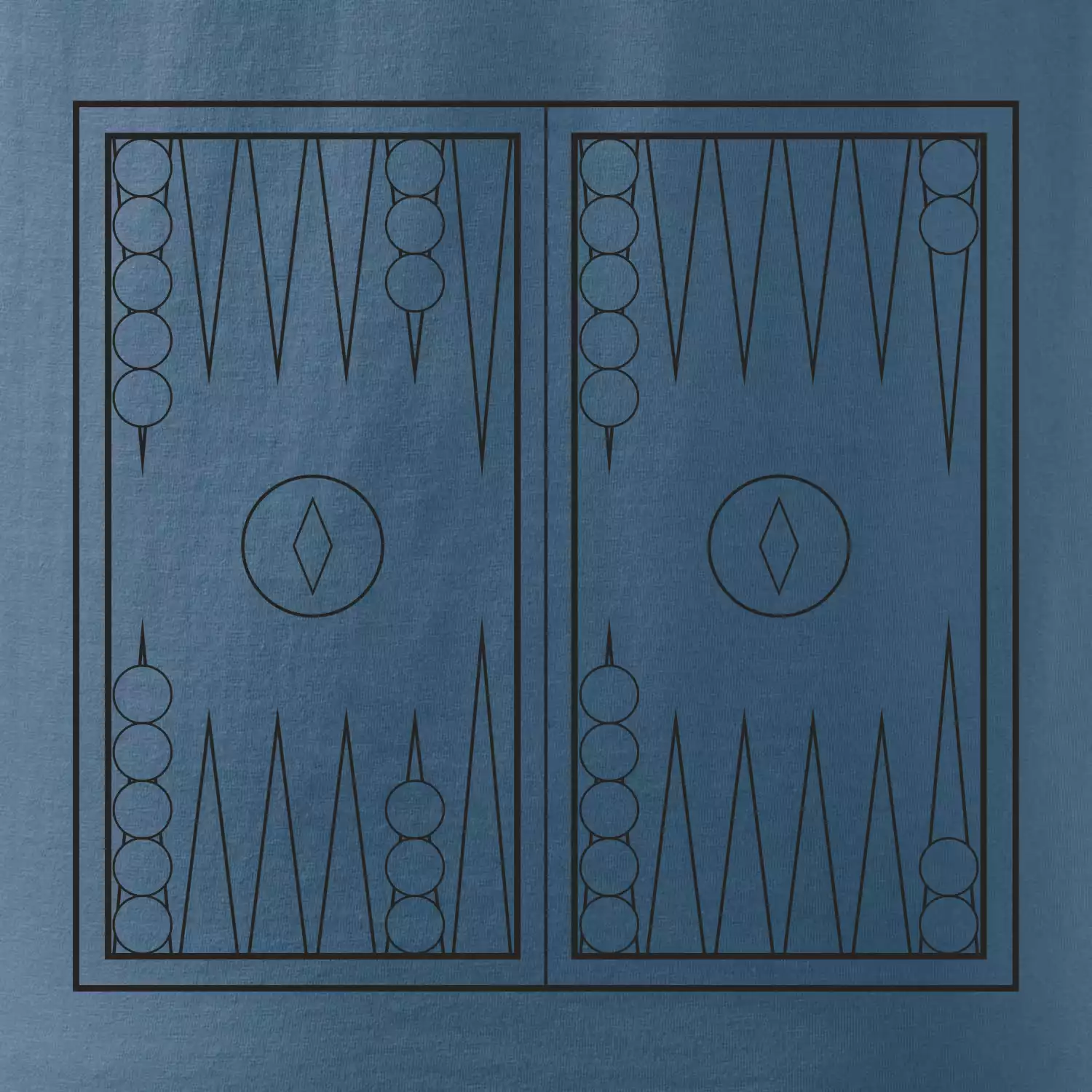 Backgammon černobílý