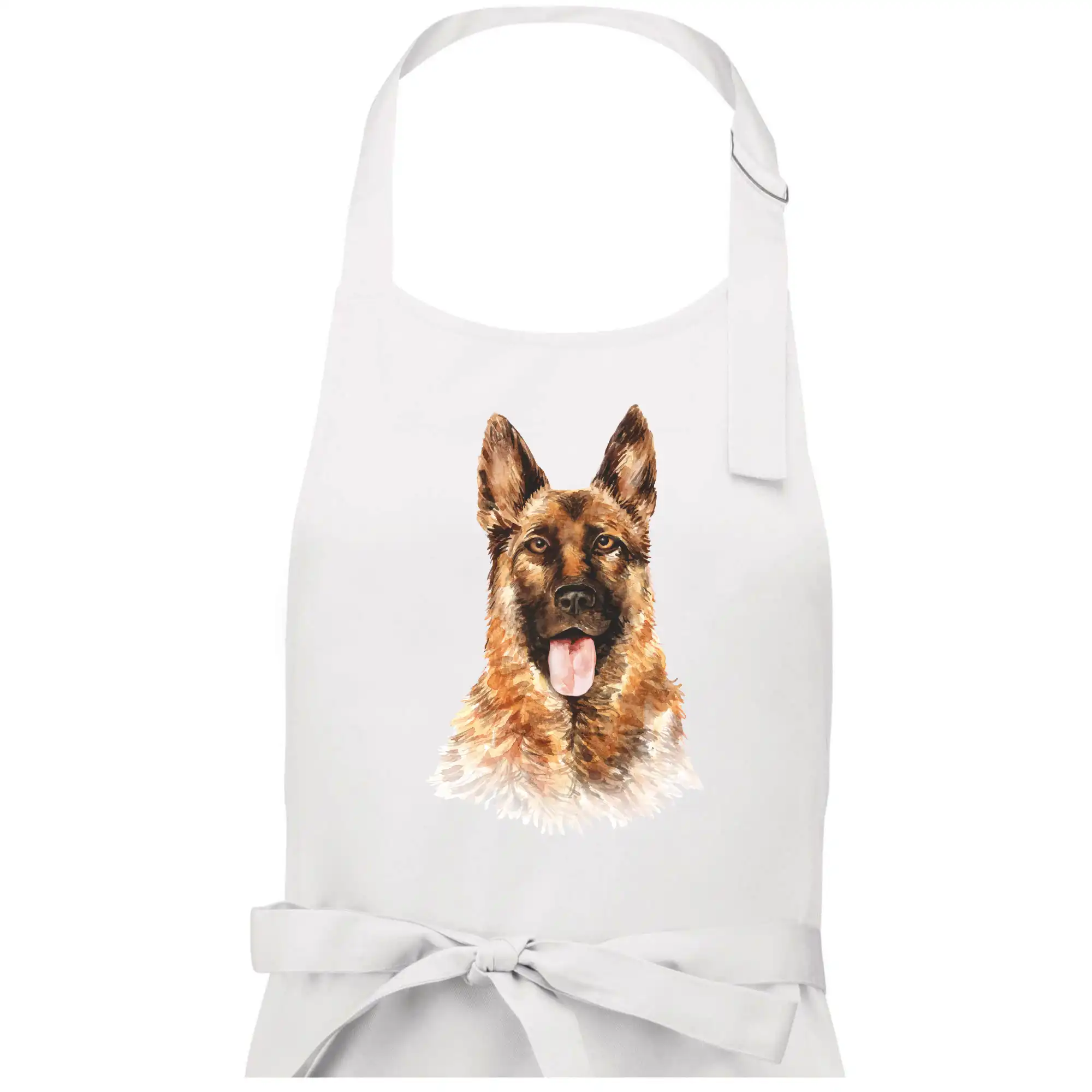 Nemecký ovčiak - German shepherd - vodová farba - Dámska zástera na varenie