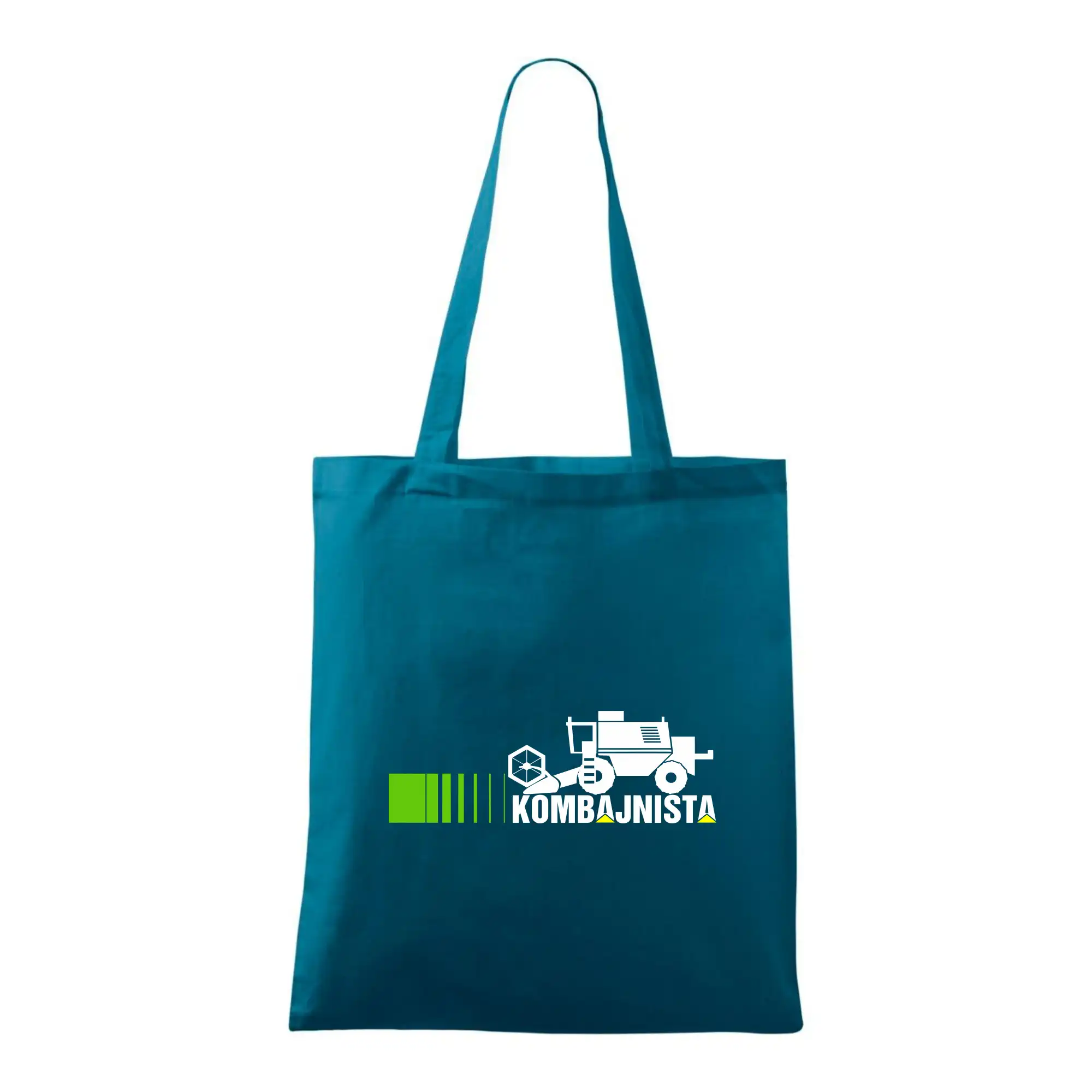 Kombajnista zelená a žlutá