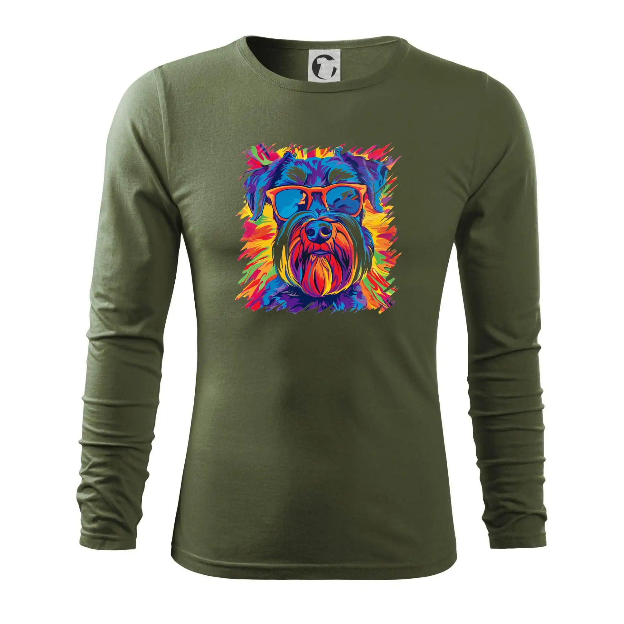 Knírač barevný styl 70s