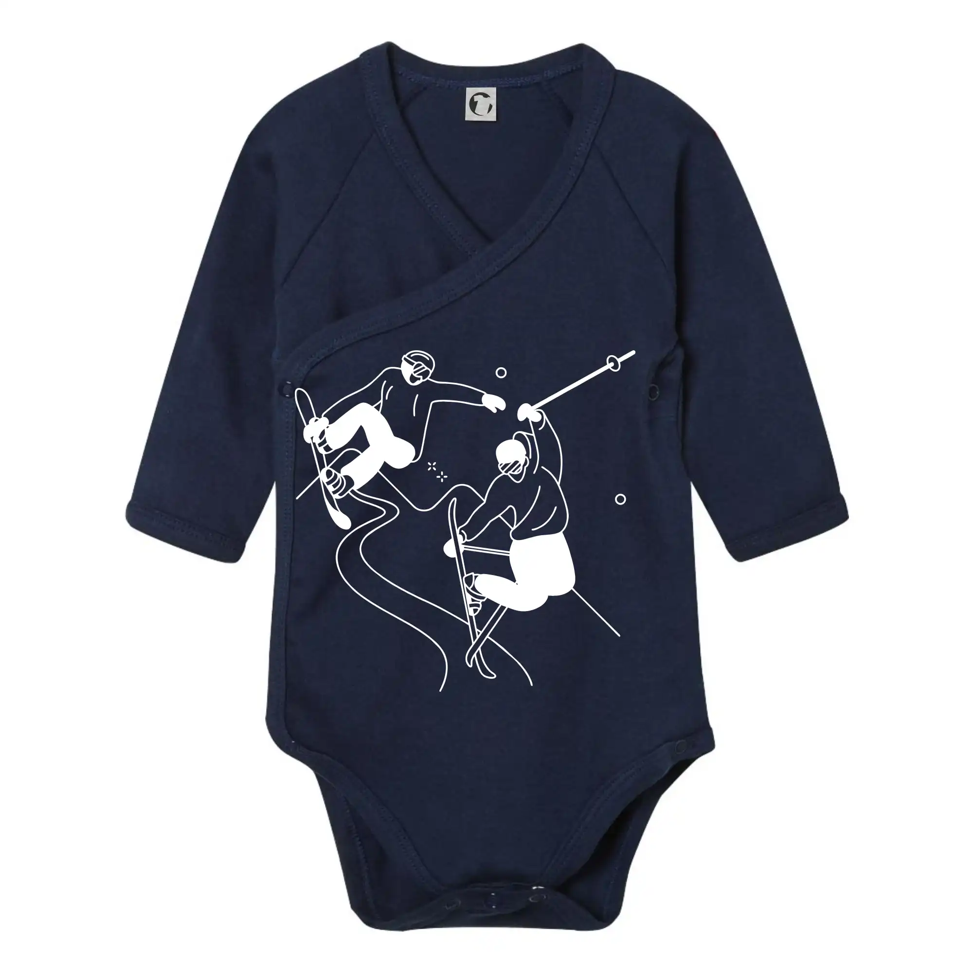 Lyžovaní - kresleny obrázek