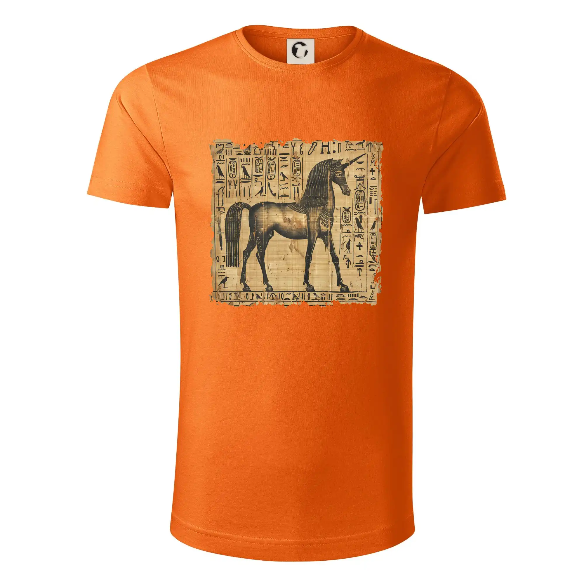 Tričká s jednorožcom - Egyptské hieroglyfy jednorožec - Tričko z organickej bavlny