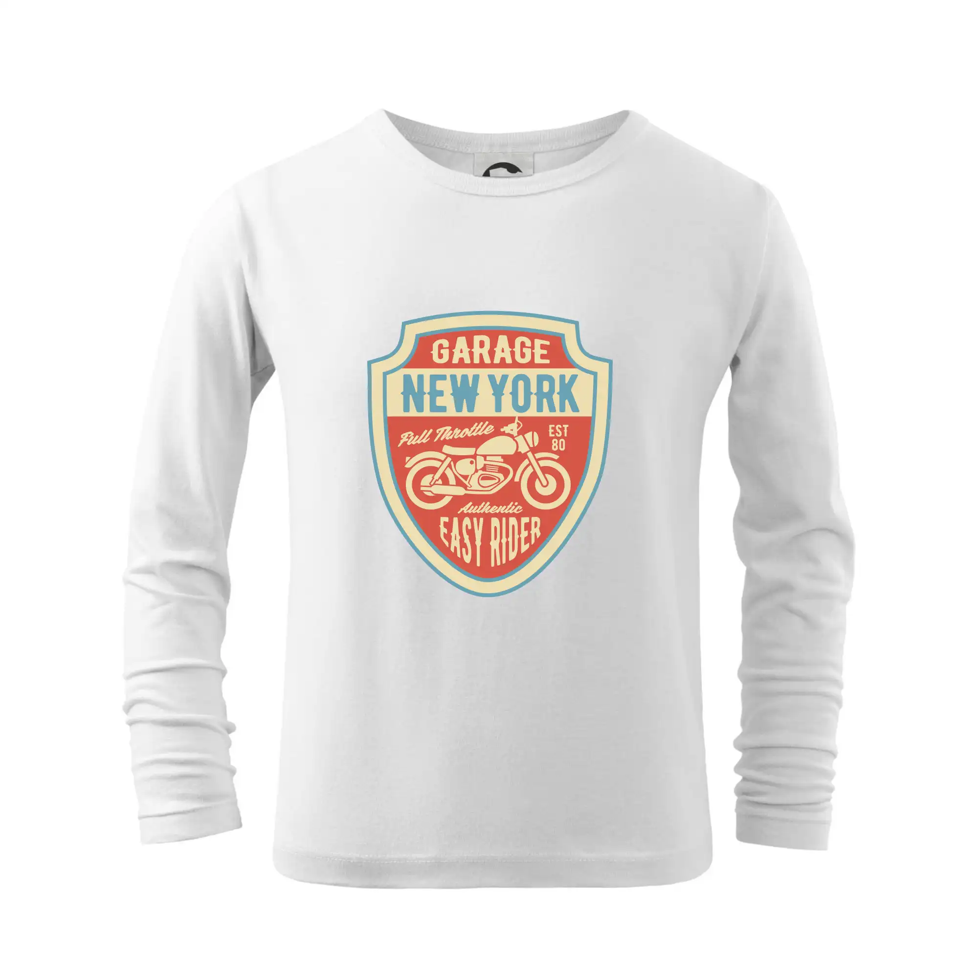 Tričká a mikiny s potlačou motoriek – pre pravých motorkárov - Garage New York - Tričko detské Long Sleeve