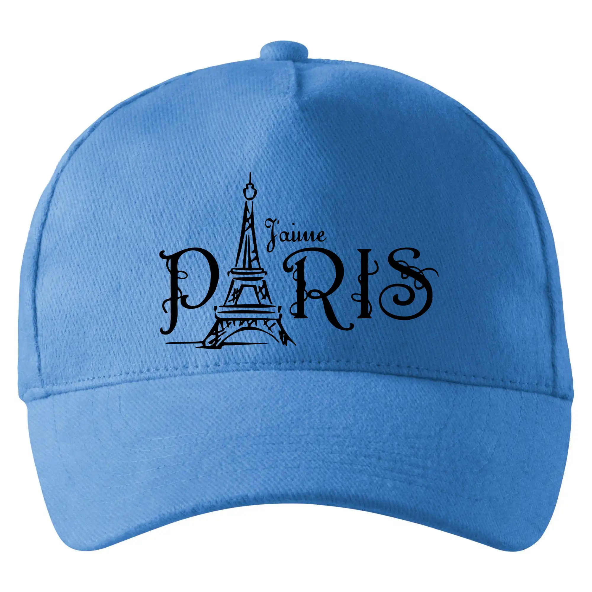 Tričká Francúzsko - Paris nápis Eiffelovka rovný - Šiltovka so zahnutým šiltom a mosaznou sponou