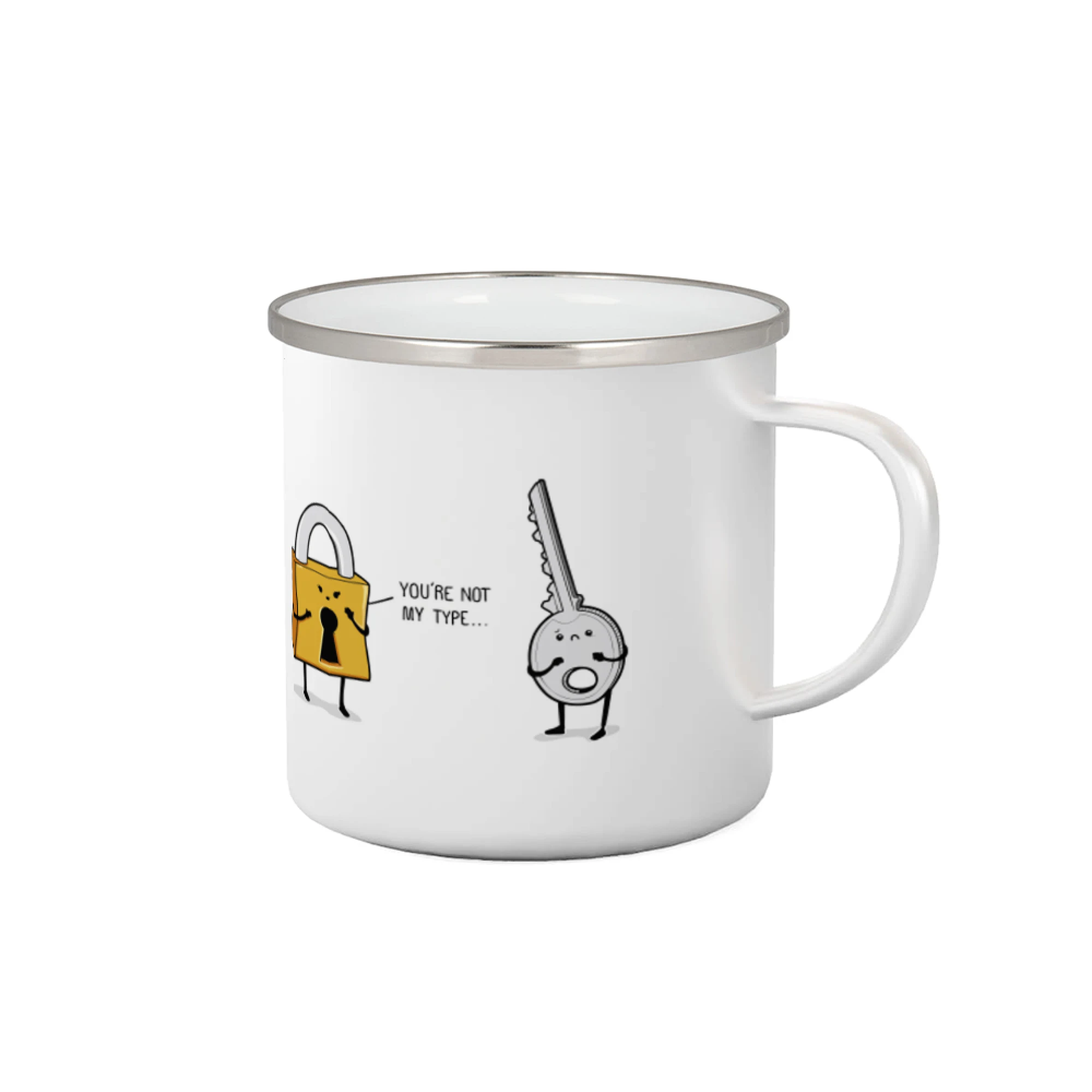 Grafické tričká - Zámok a kľúč - Plecháčik