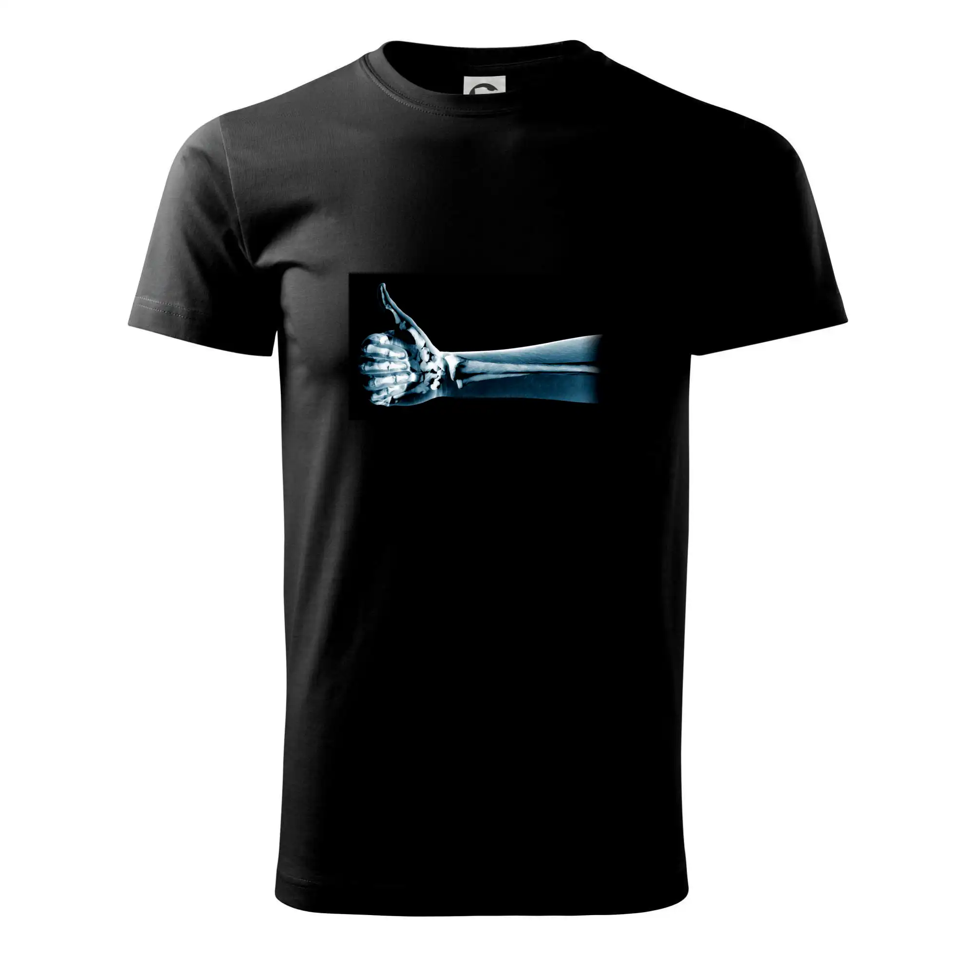 X-ray thumb up - Klasické pánske tričko vyššej gramáže
