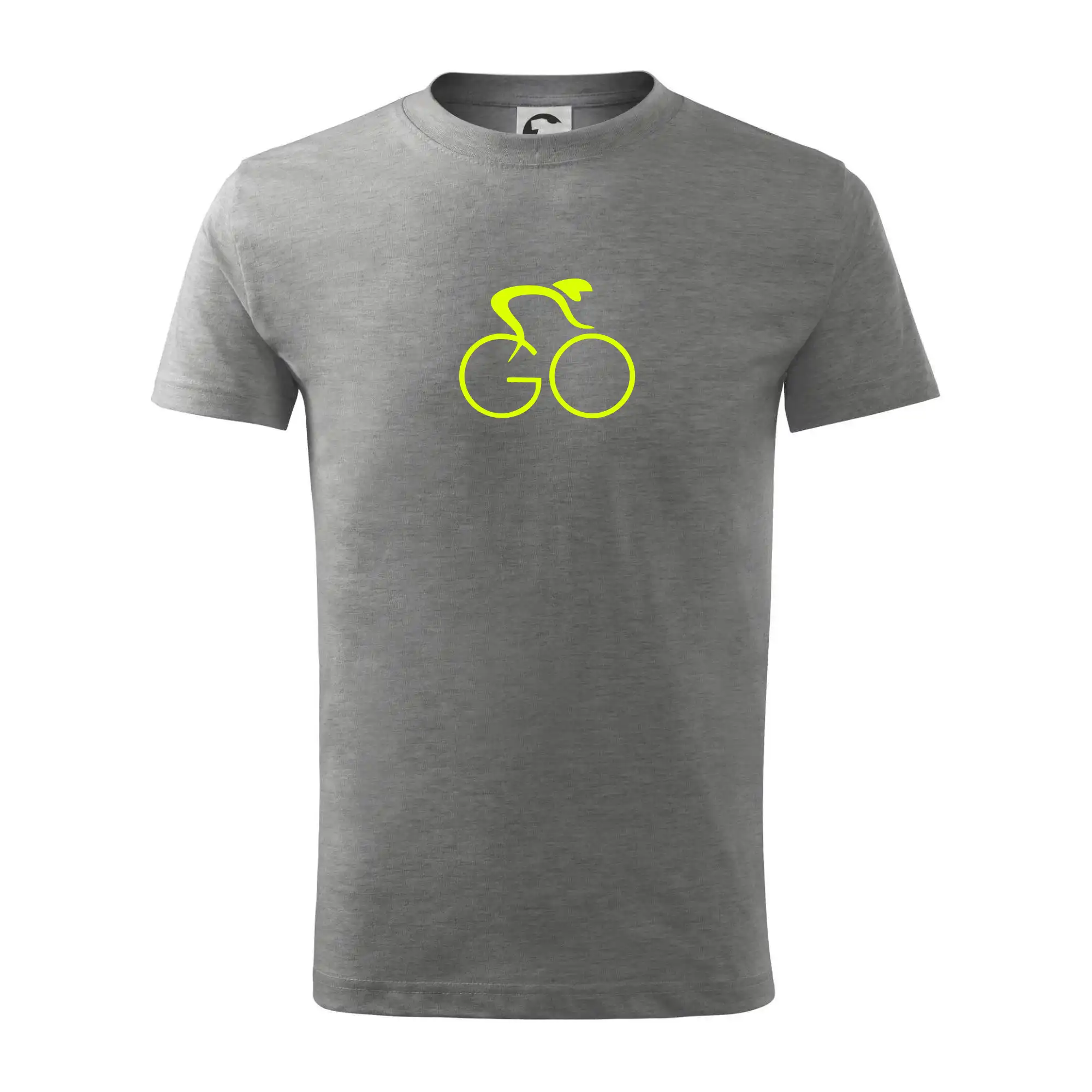 Tričko ako darček pre cyklistu - GO - Fluo cyklista malý - Tričko detské bavlnené