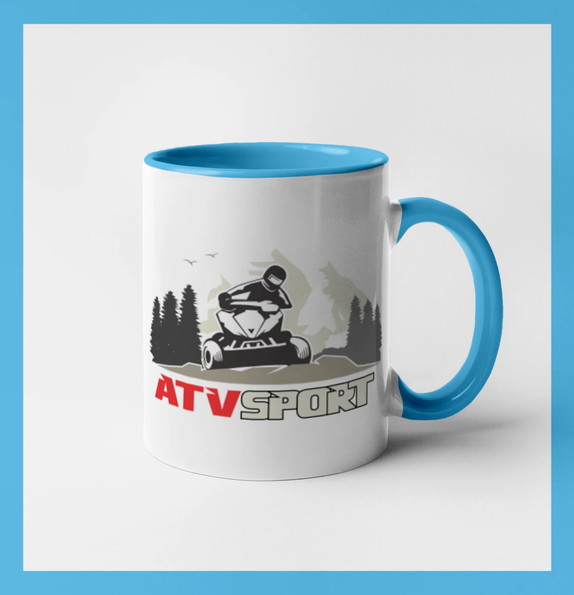 Tričko s štvorkolkou - ATV štvorkolka sport - Hrnček 
