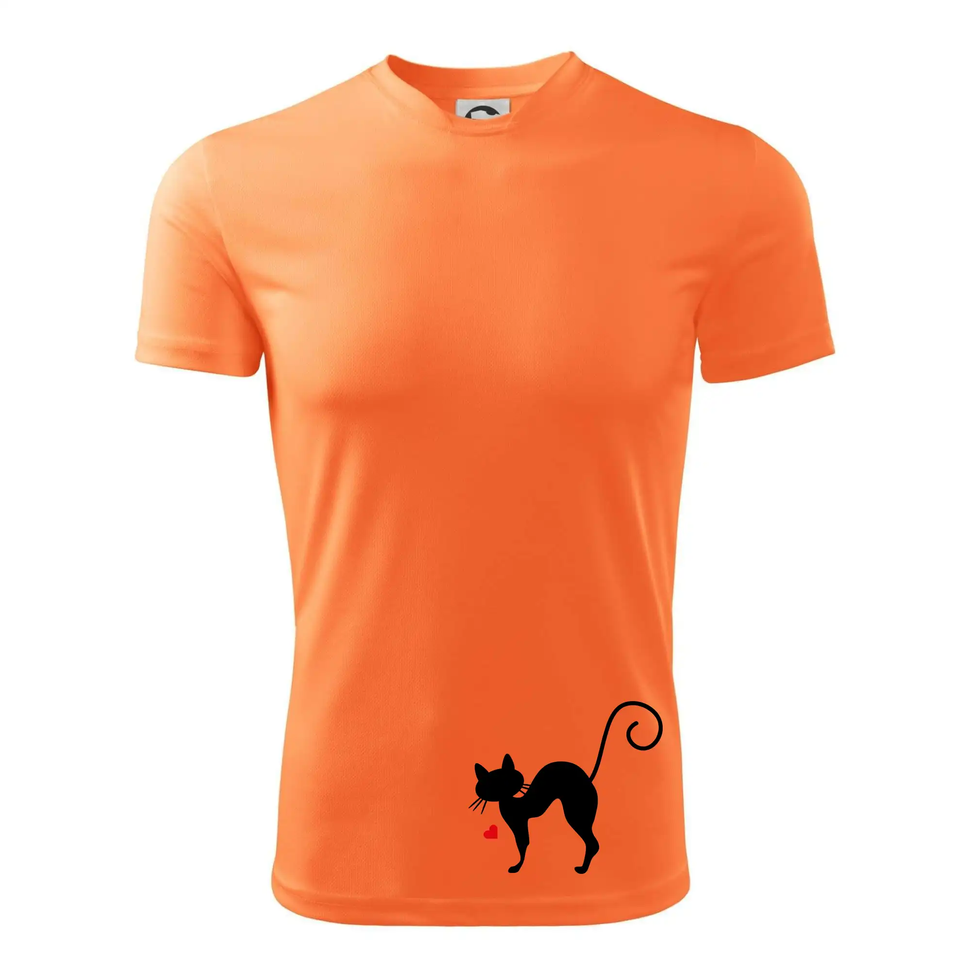 Vtipná tričká s mačkou - Zamilovaná mačka prehnutá - Pánske tričko Fantasy športové