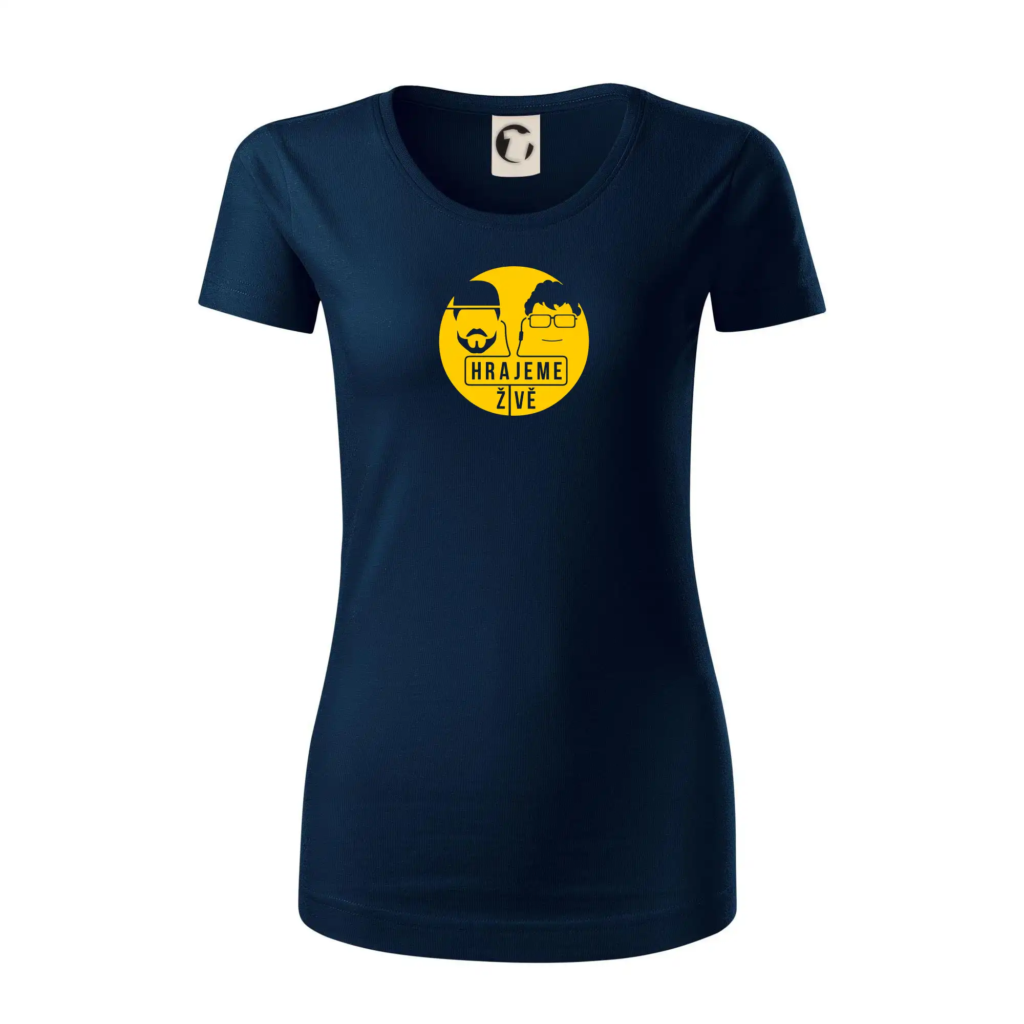 Tričká, mikiny a šiltovky pre Youtubery - Vortex hrajeme živě - Dámske tričko z organickej bavlny Origin (GOTS)