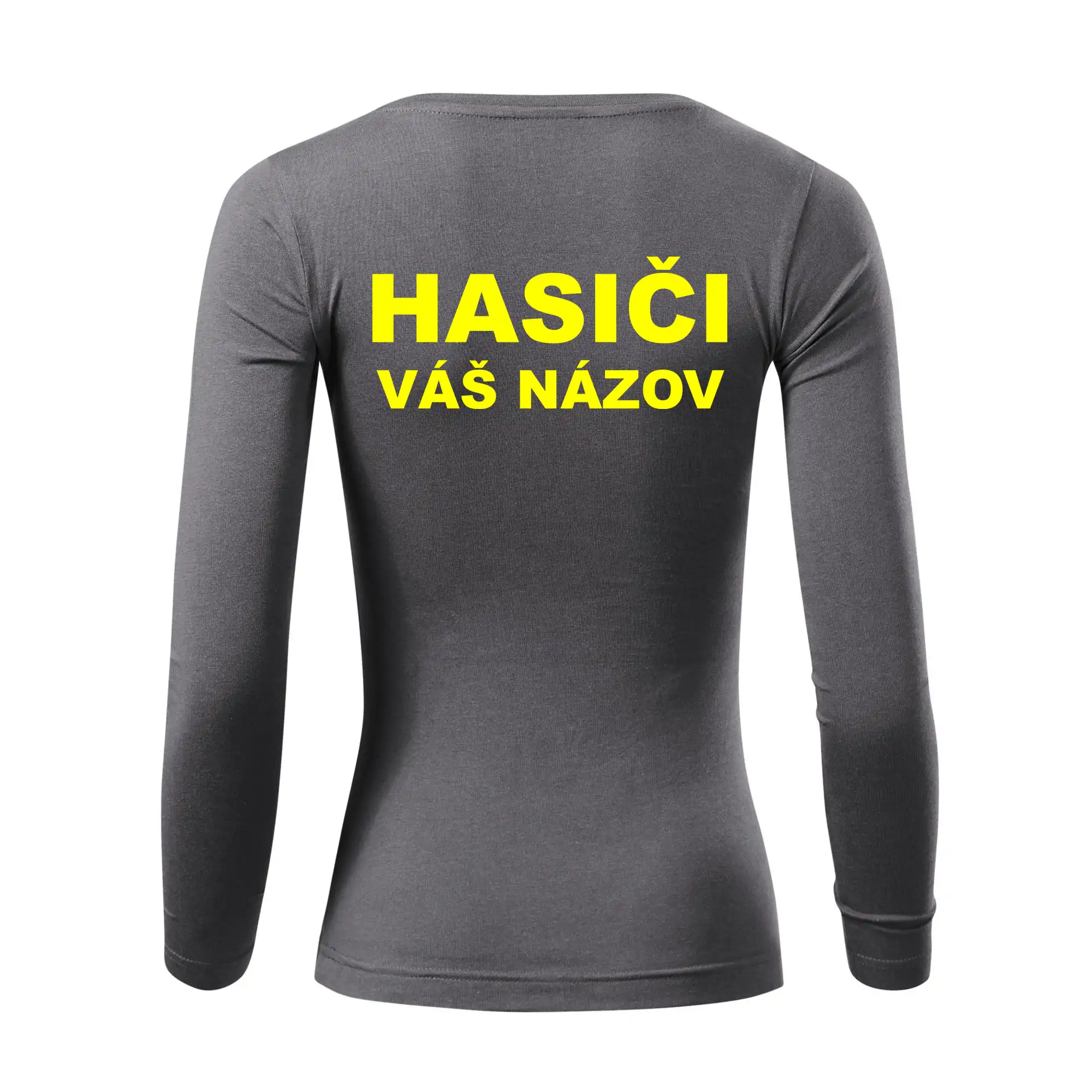 Hasiči - žltý nápis - váš názov zboru