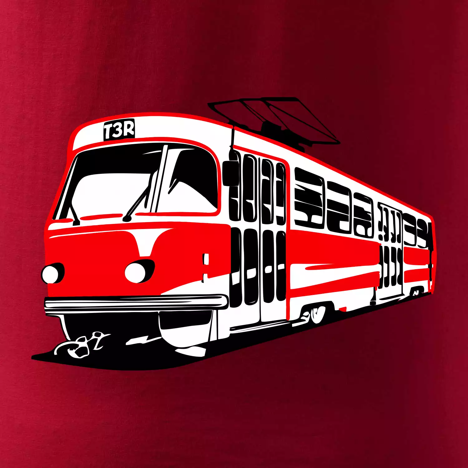 Tramvaj T3R barevná