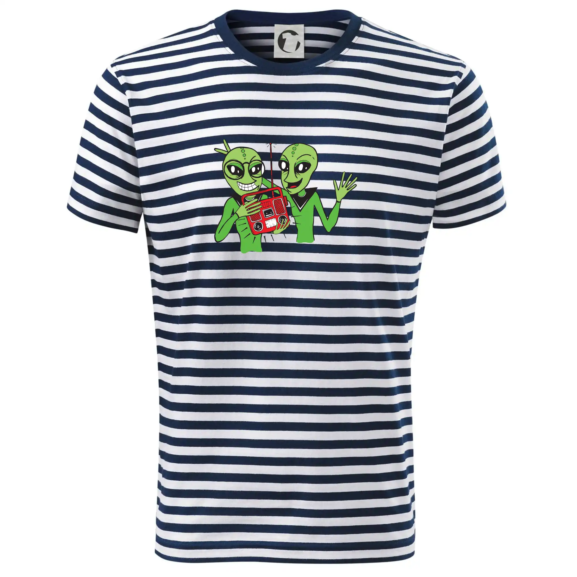 Vesmirne tričká - Ufo a rádio (Pecka design) - Tričko na vodu