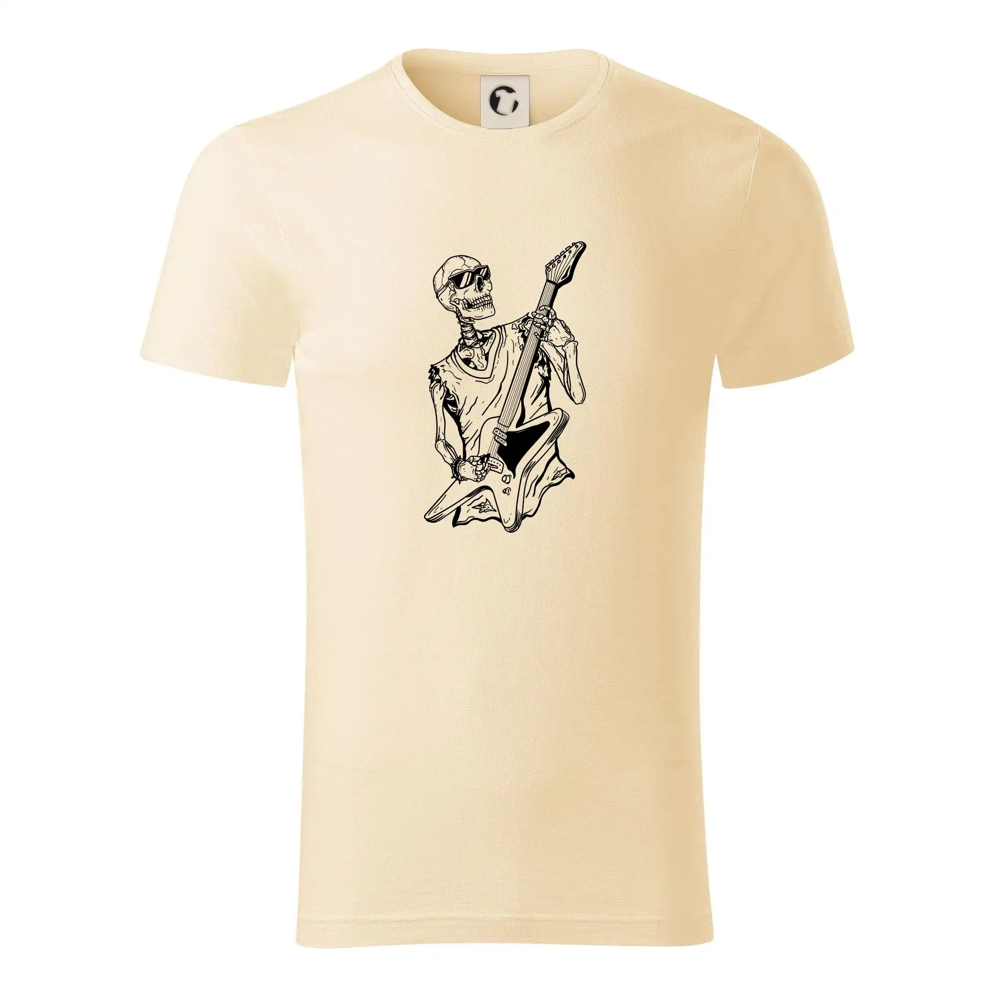 Gitara kostra - Tričko z organickej bavlny