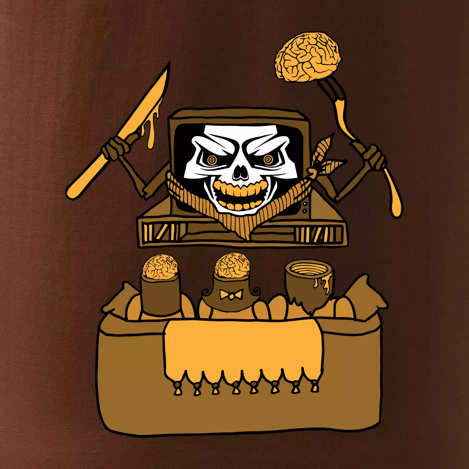 Mozkožrút - televízia (Pecka design)