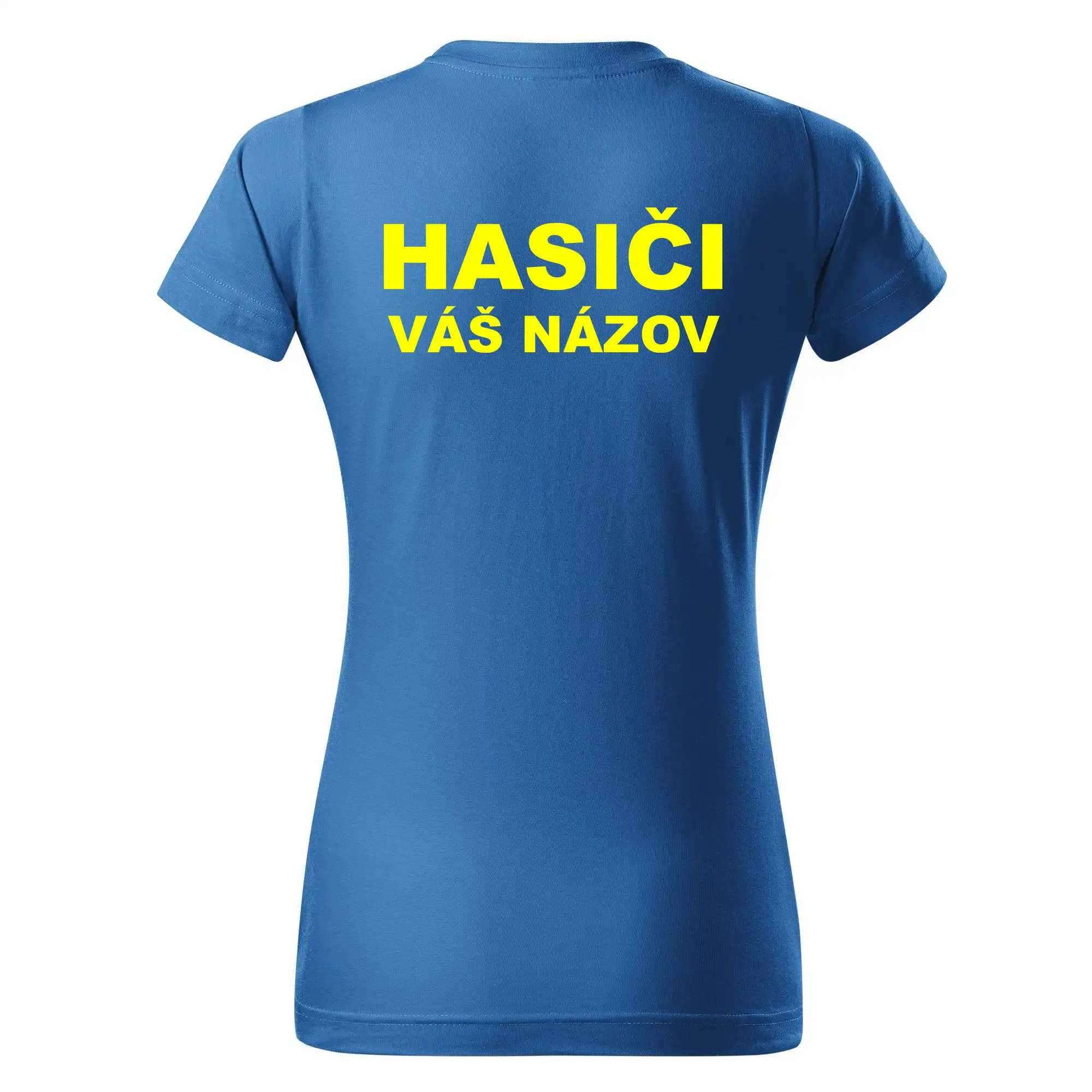 Hasiči - žltý nápis - váš názov zboru