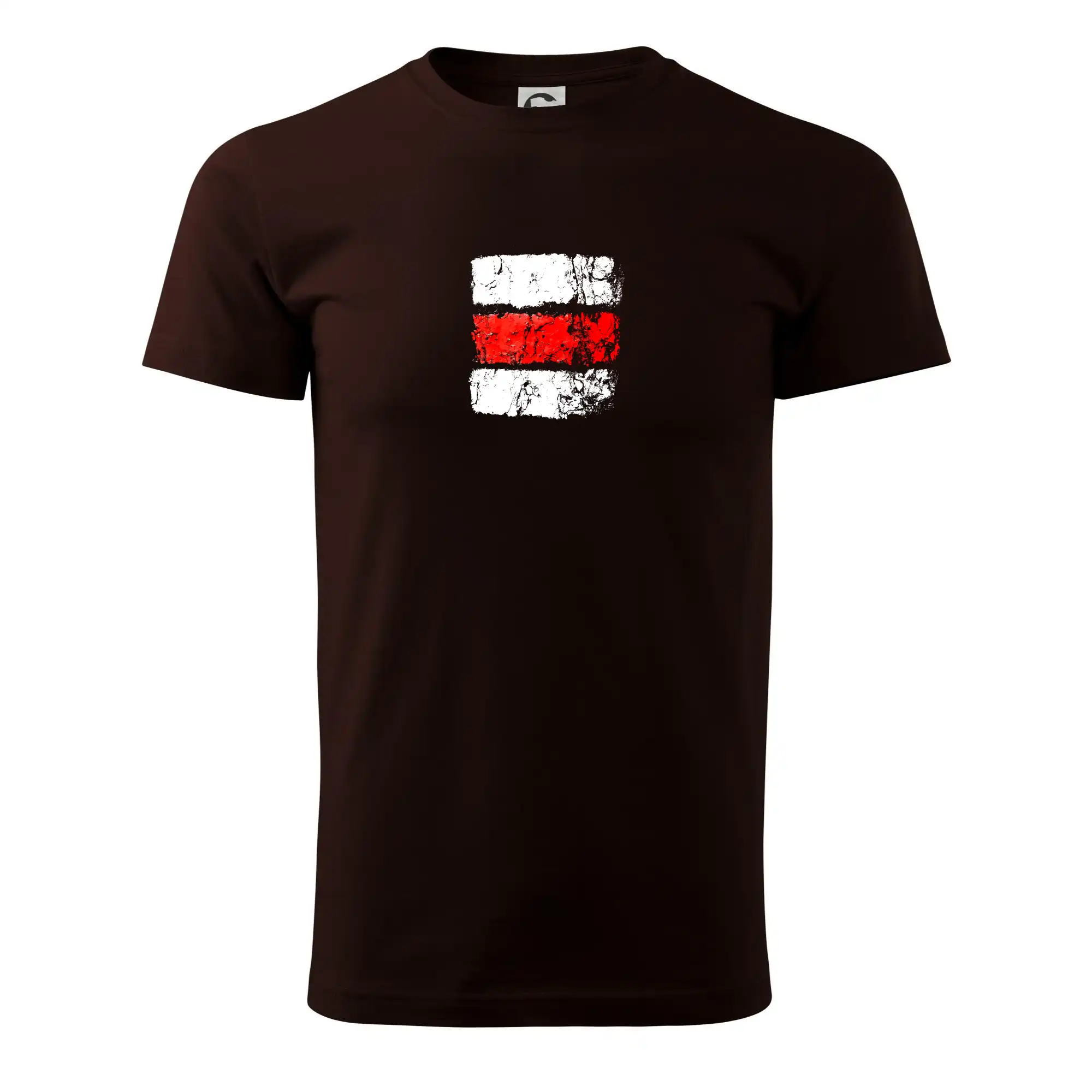 Trička pre cestovateľov - Turistická značka - červená - Klasické pánske tričko vyššej gramáže