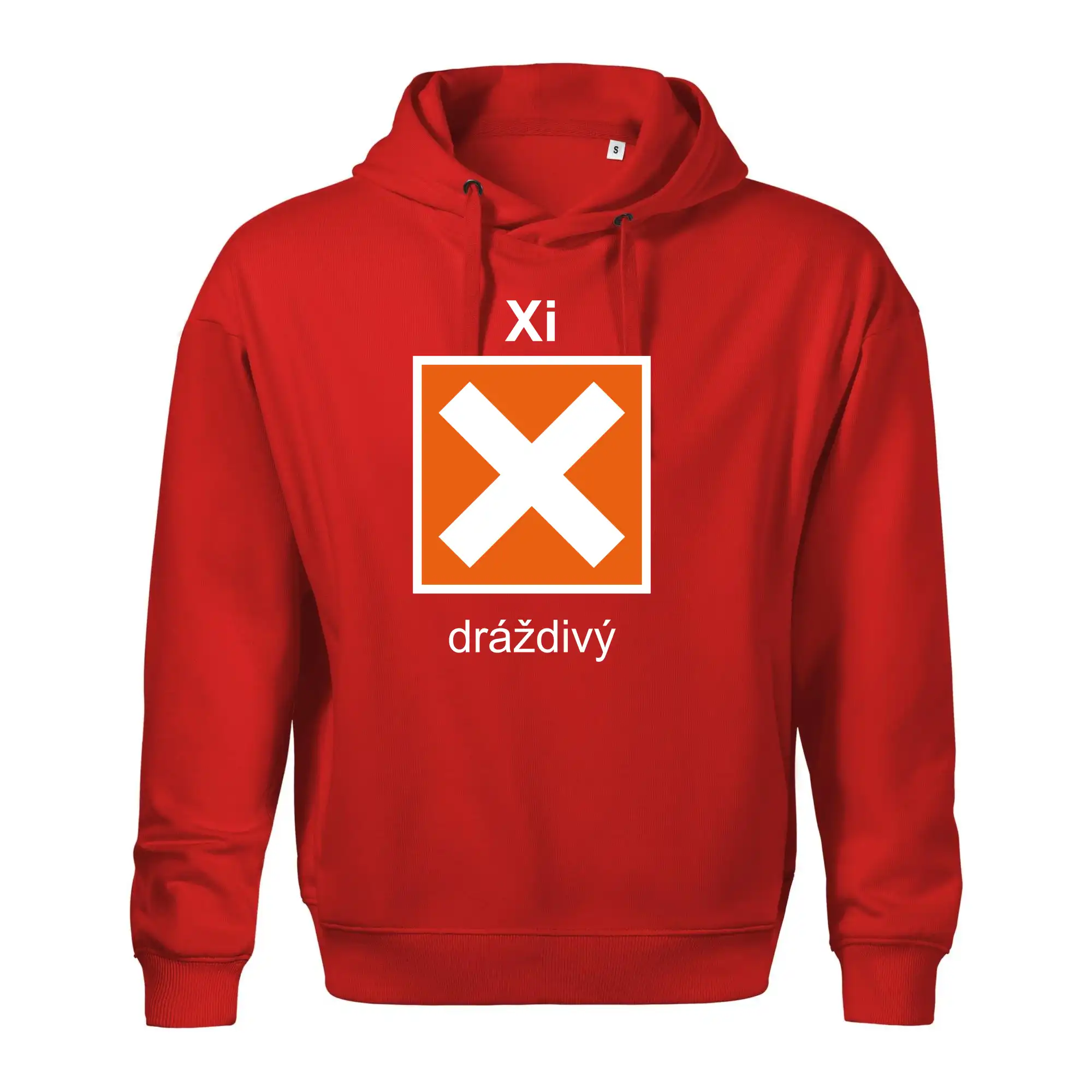 Xi Dráždivý - Výstražná tabulka na tričku