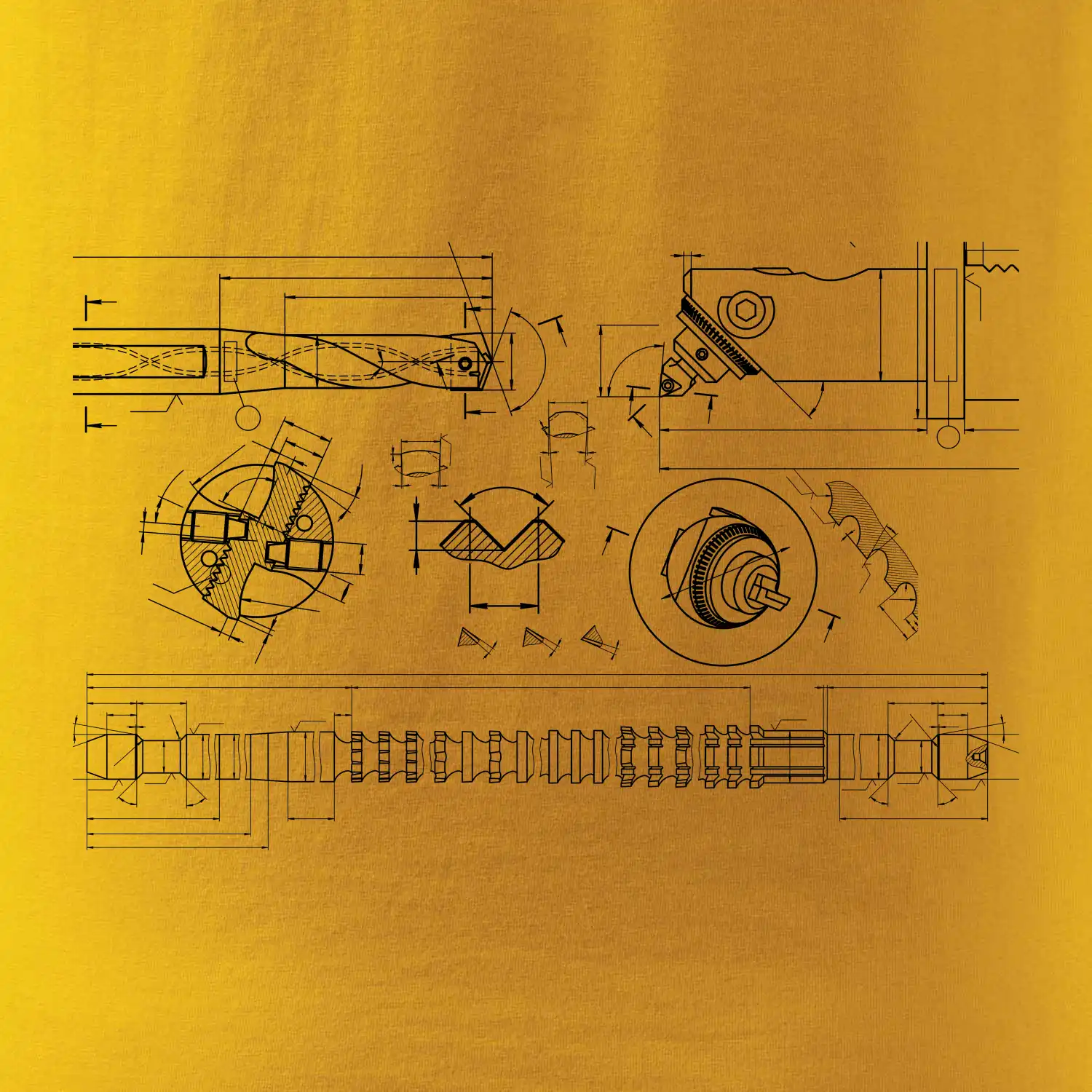 Technické výkresy - vrtáky