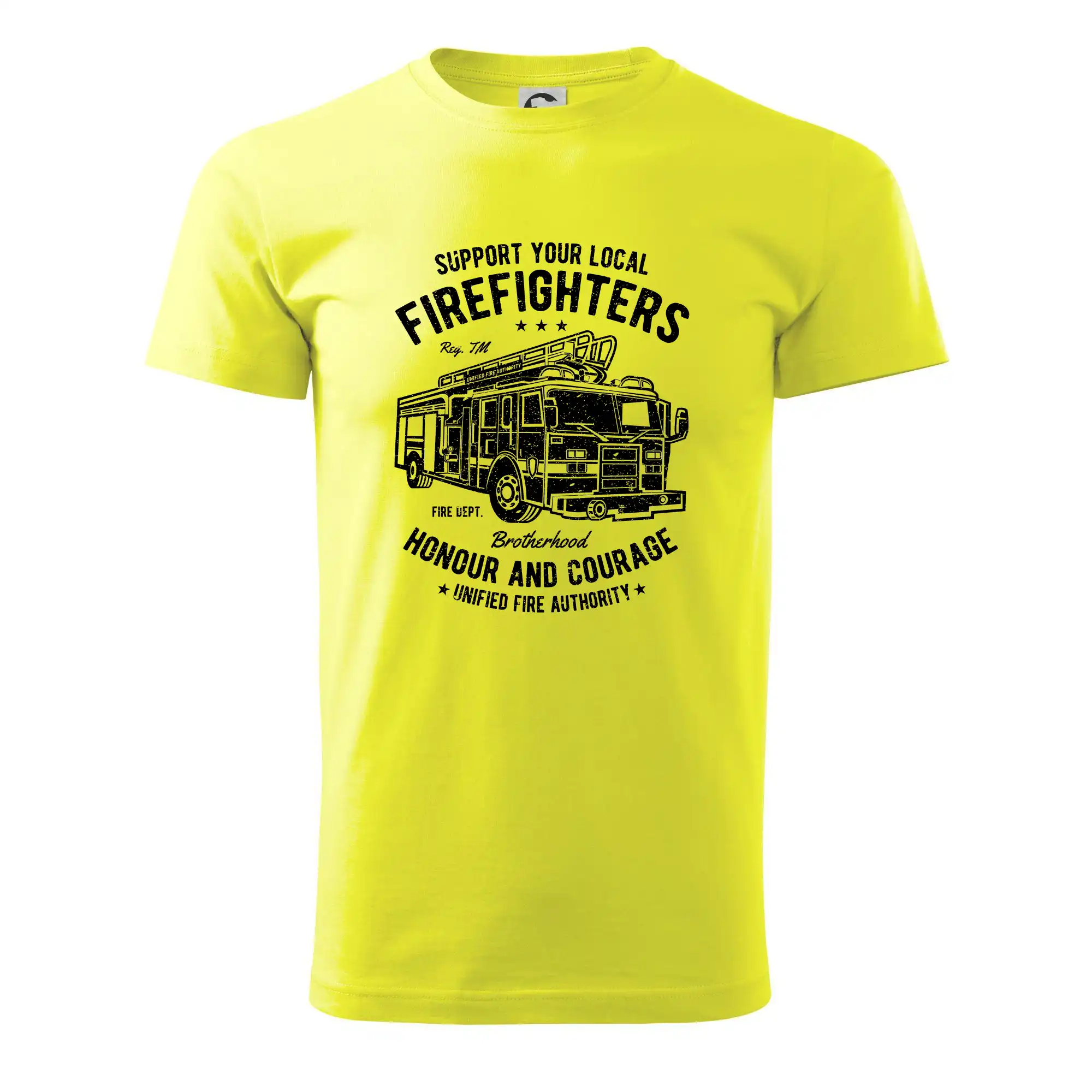 Originálne tričká pre hasičov - Fire Fighters Truck - Klasické pánske tričko vyššej gramáže