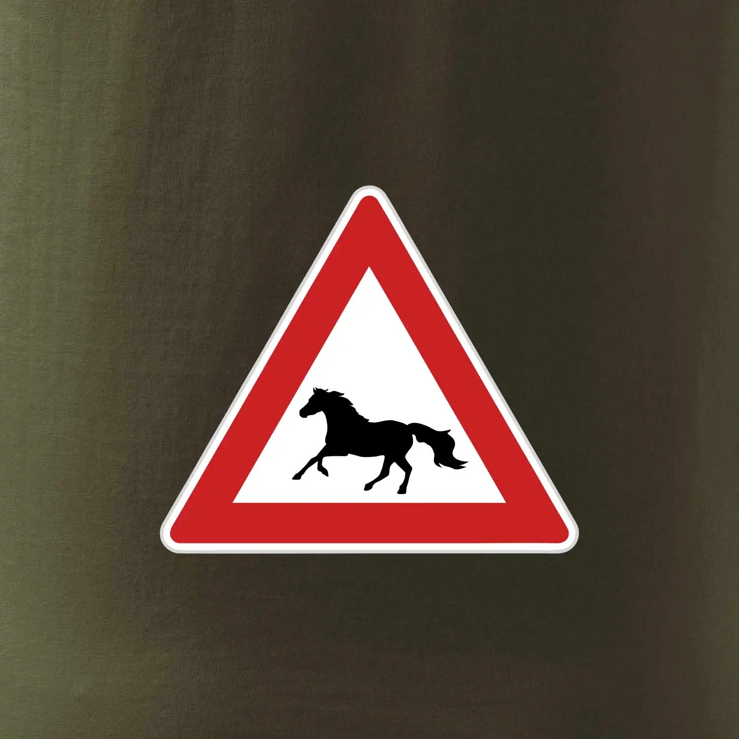 Dopravní značka - Pozor kůň běžící