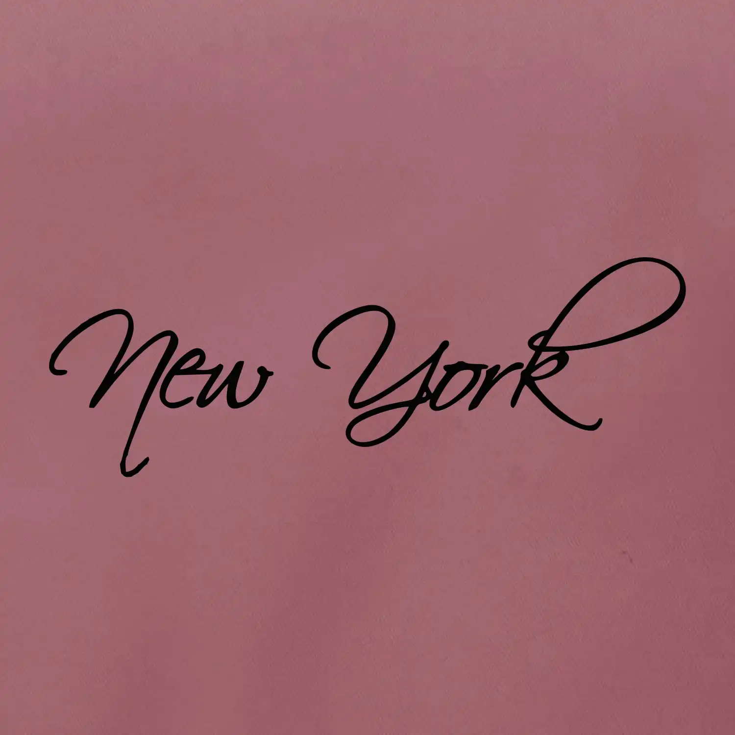 New York nápis psacím