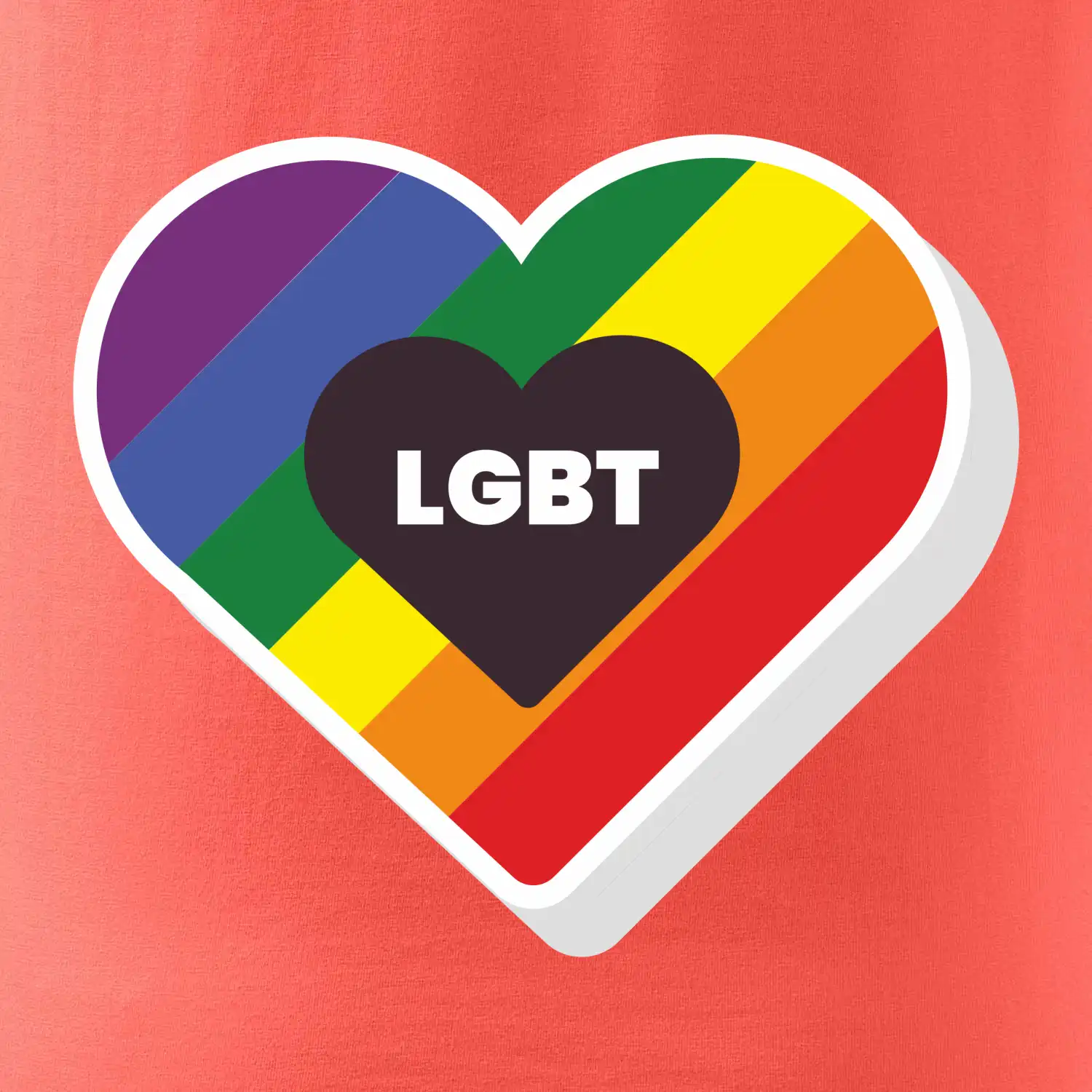 LGBT srdce duhové