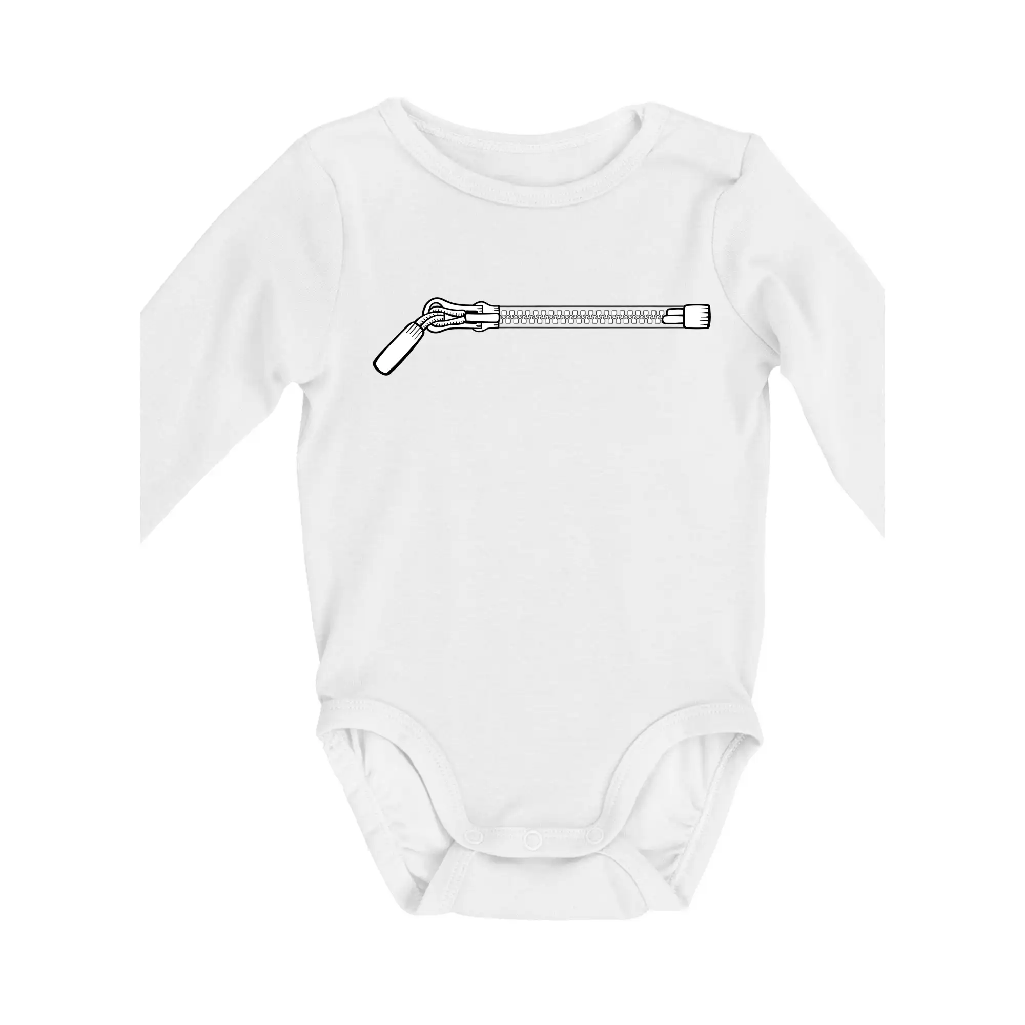 Grafické tričká - ZIP prsa - Body dojčenské s dlhým rukávom
