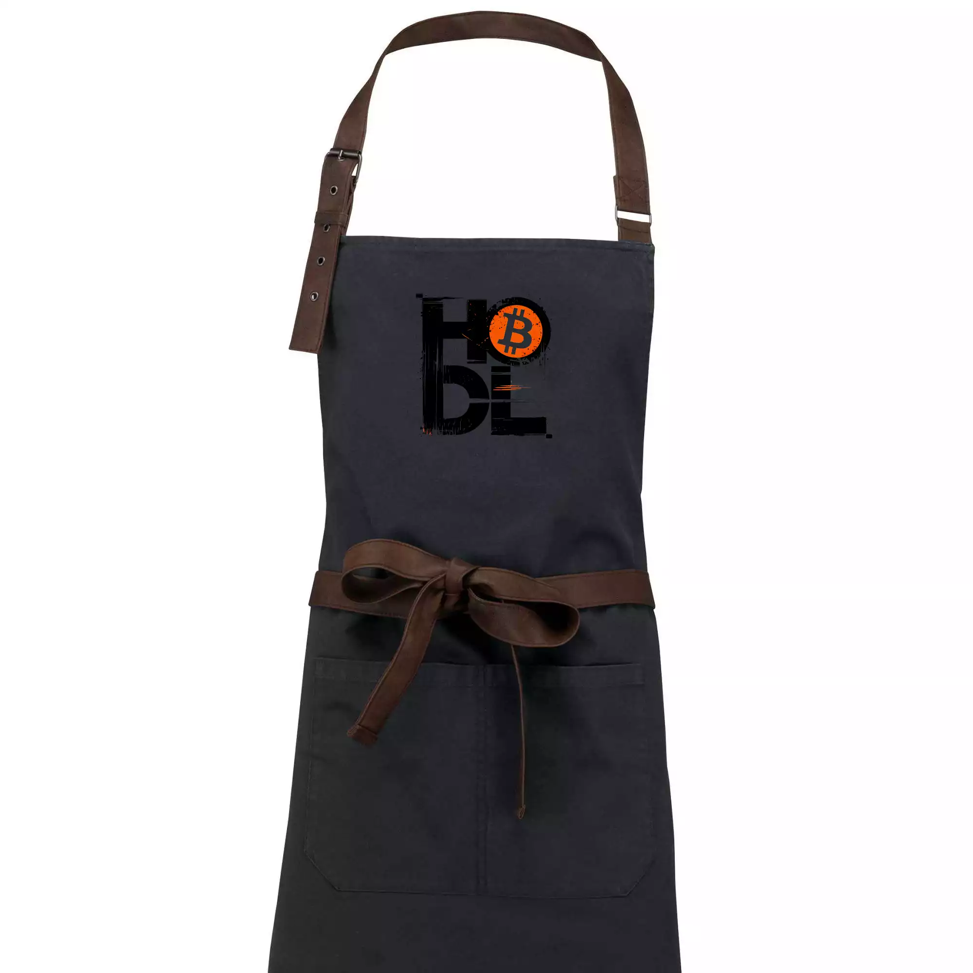 Hodl velký nápis a logo BTC