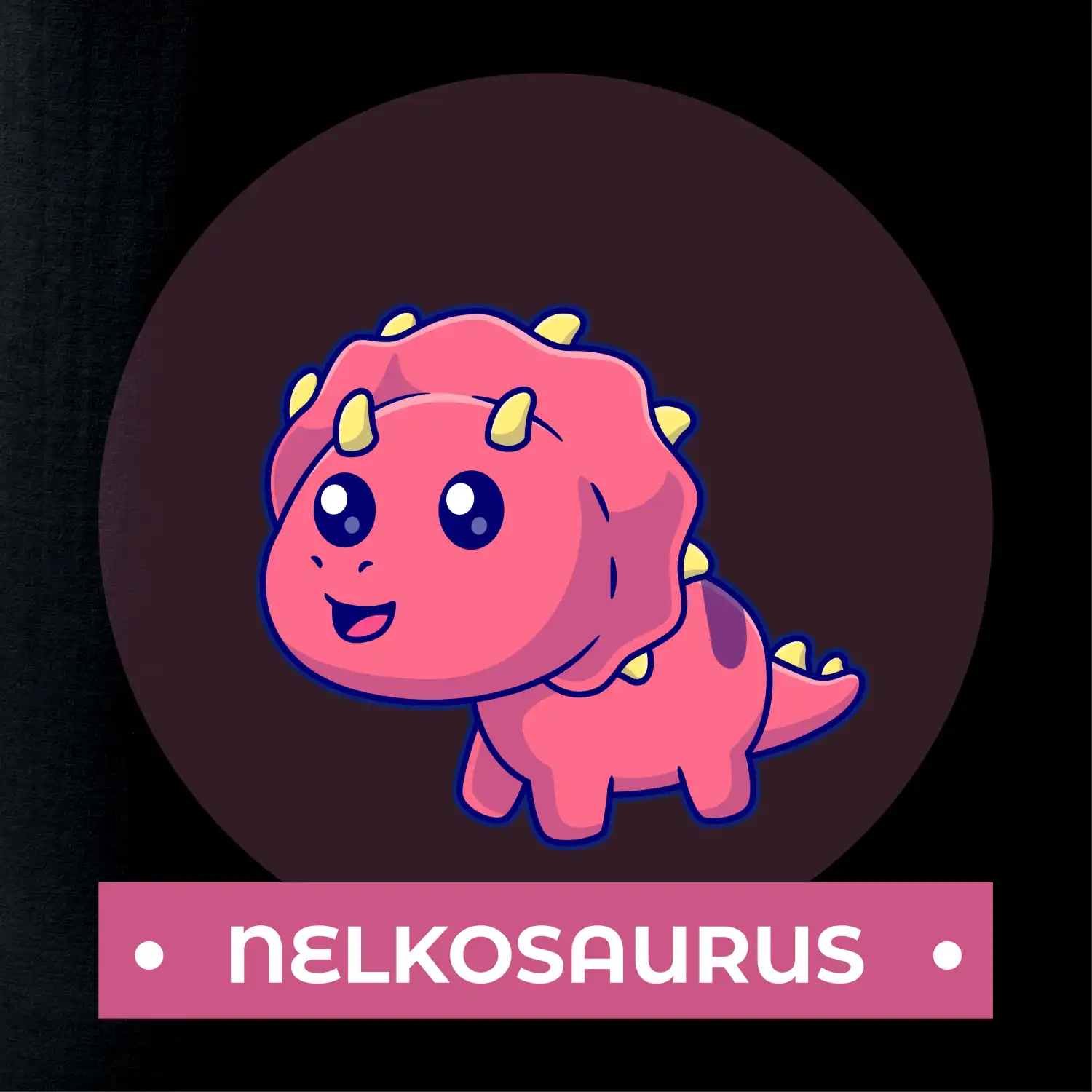 Dinosaurie mená - růžový dinosaurus SK