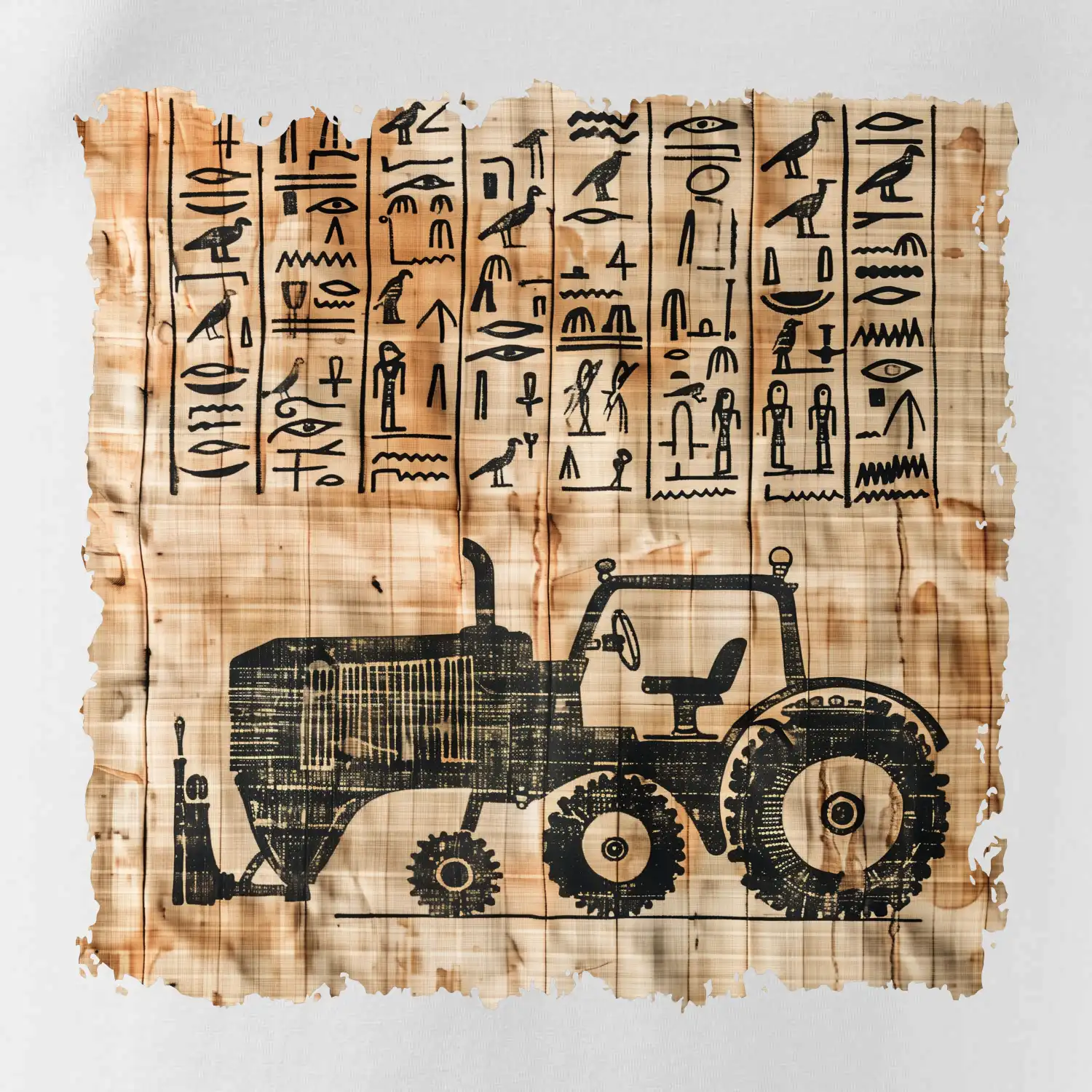 Egyptské hieroglyfy traktor