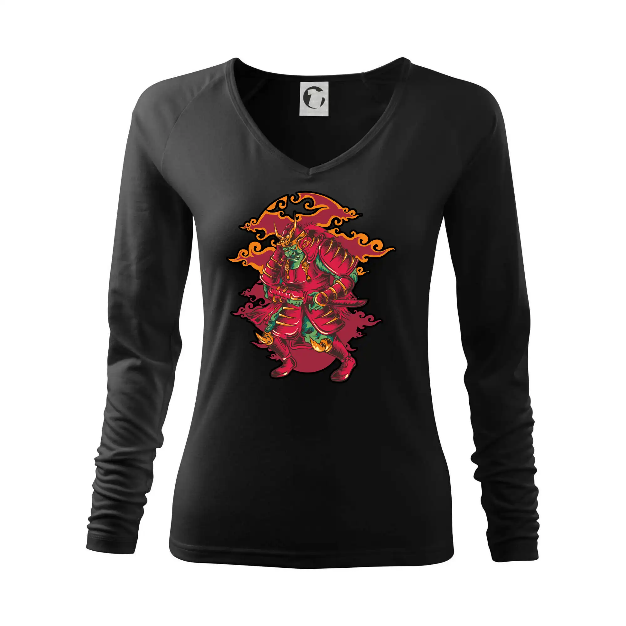 Tričká s japonskou tematikou - Red samurai - Tričko dámske Elegance