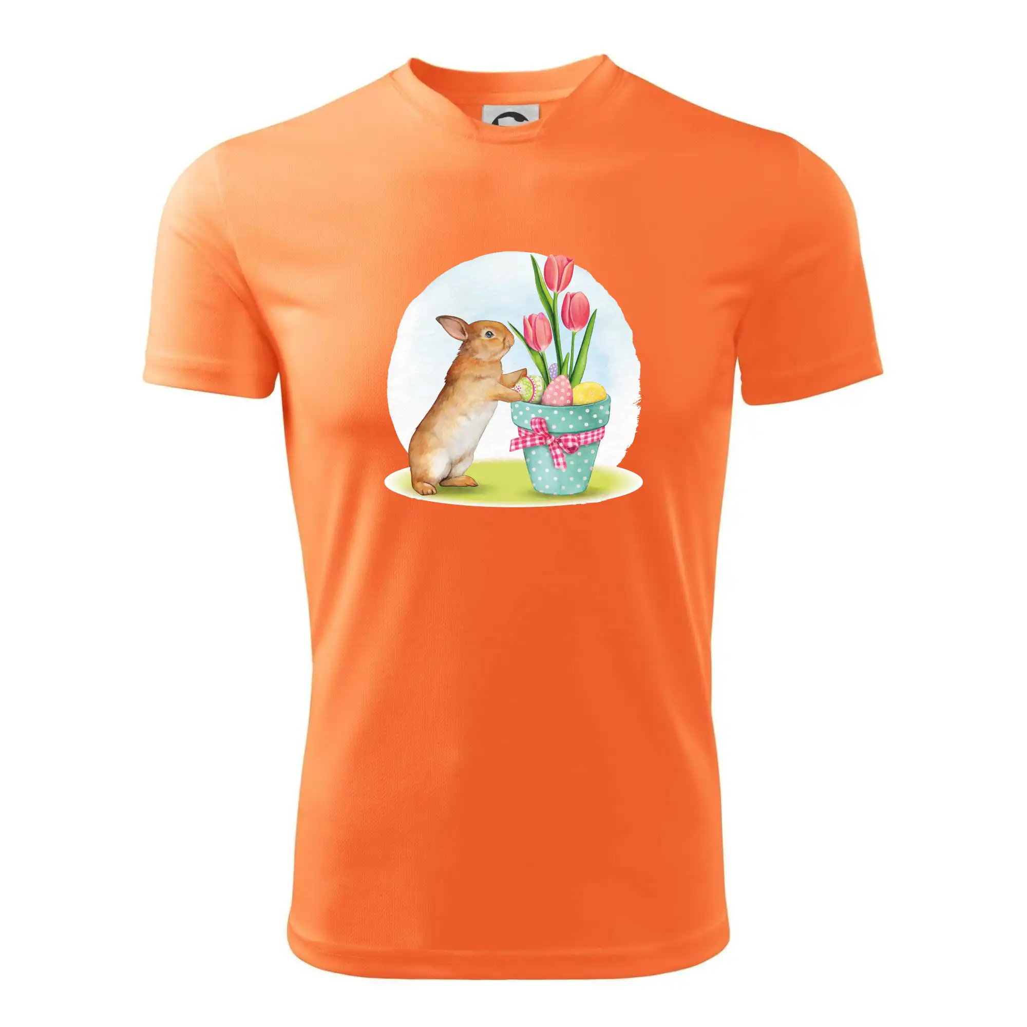 Velikonoční zajíček tulipány