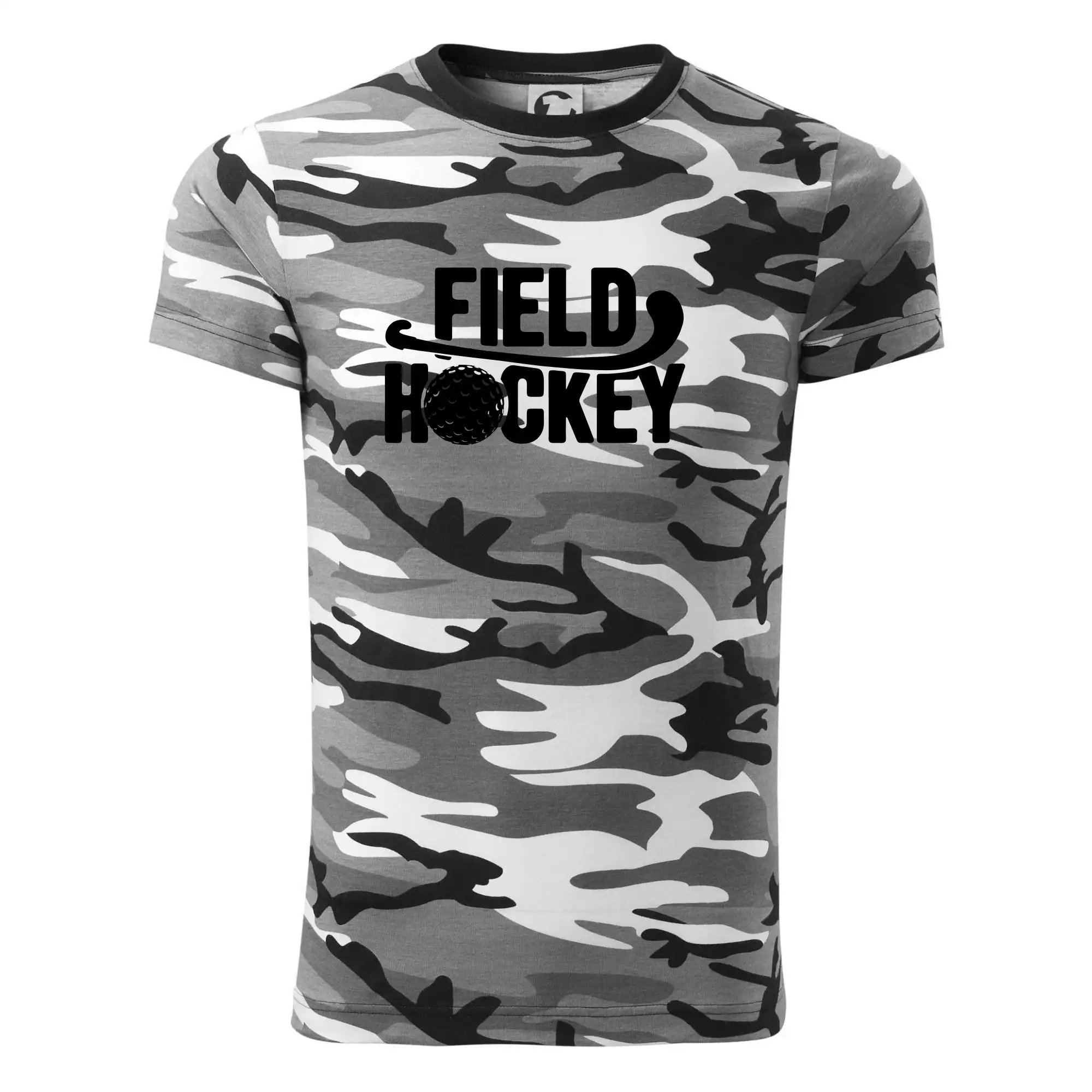 Field hockey míček a nápis