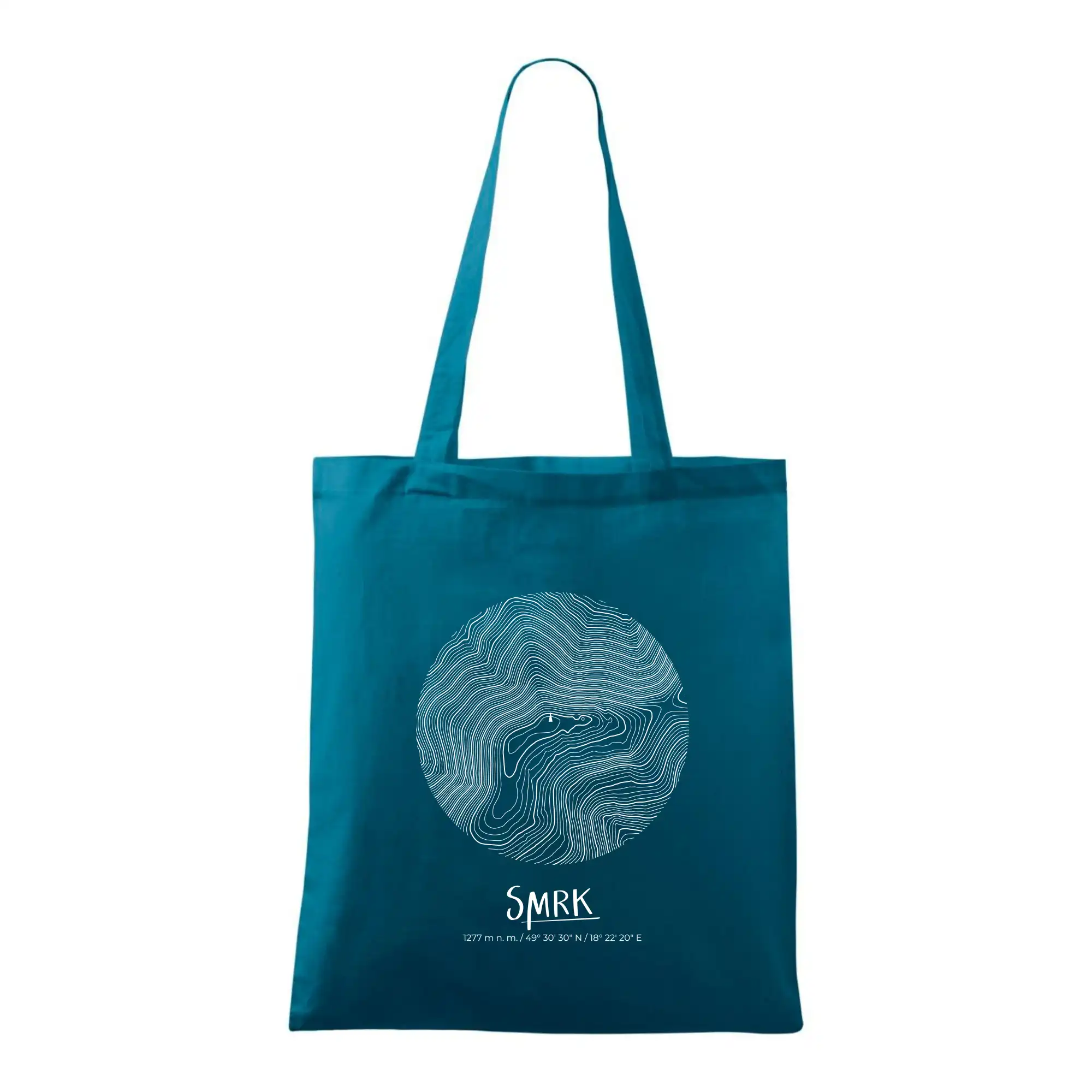 Smrk - vrstevnice v kruhu