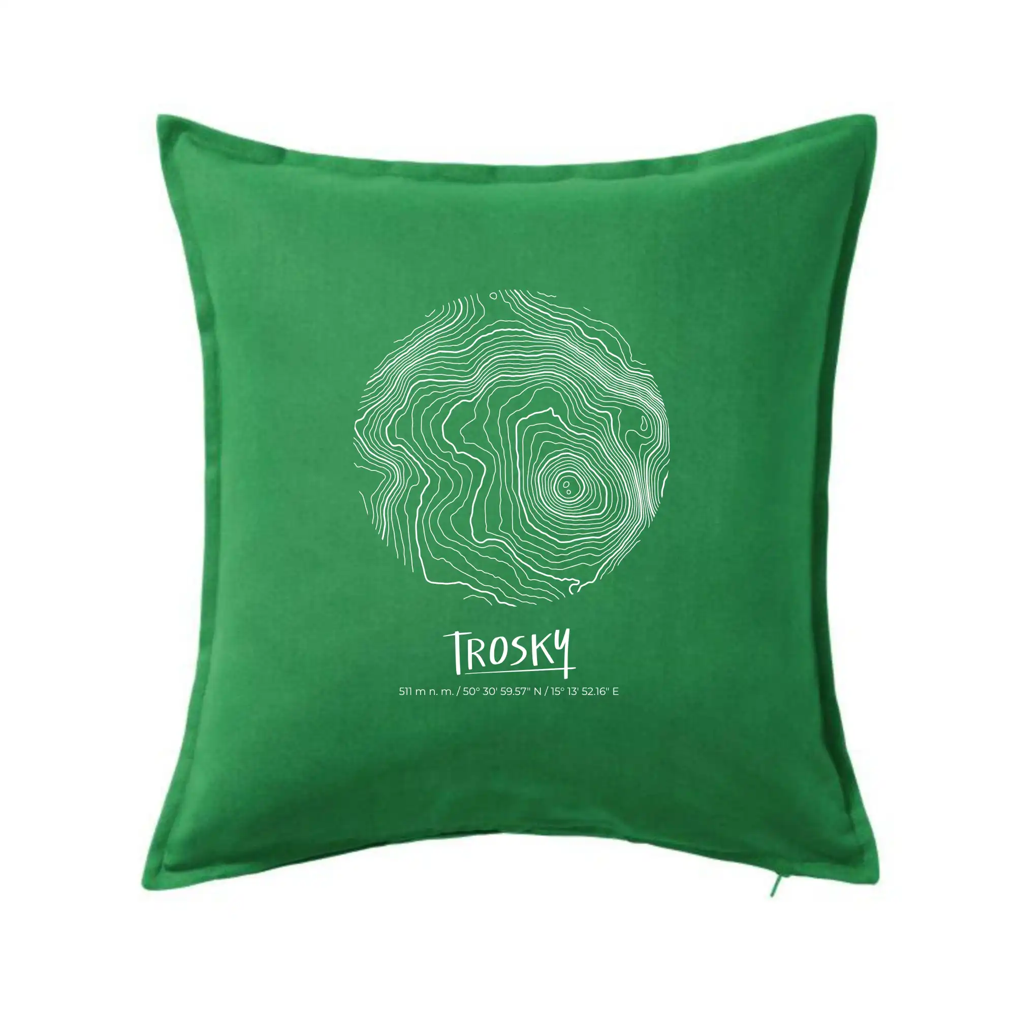 Trosky - vrstevnice v kruhu