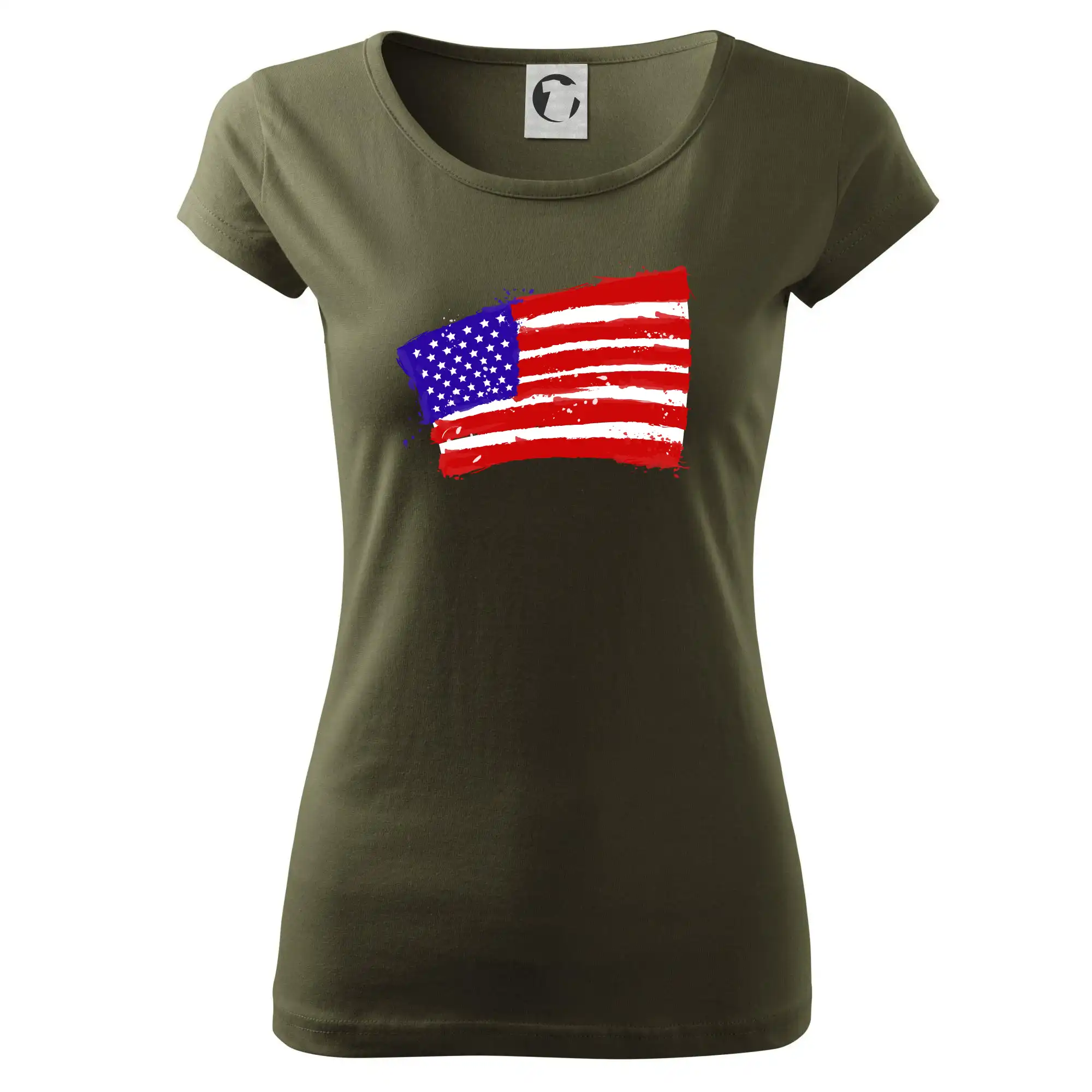 Americká vlajka ohnutá