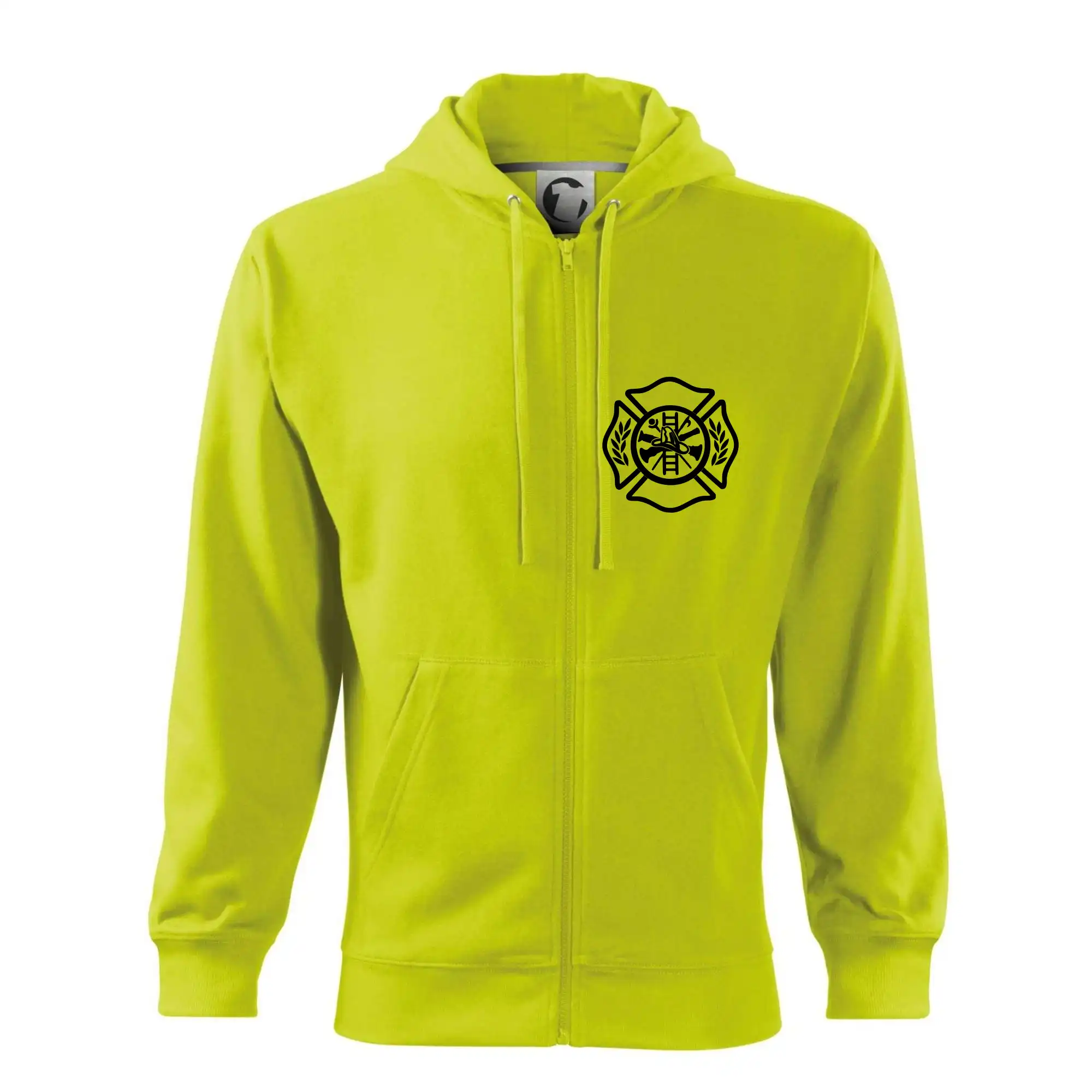 Trička Zrodenie legendy - Zrodenie legendy - pre hasičov - Mikina s kapucňou na zips trendy zipper