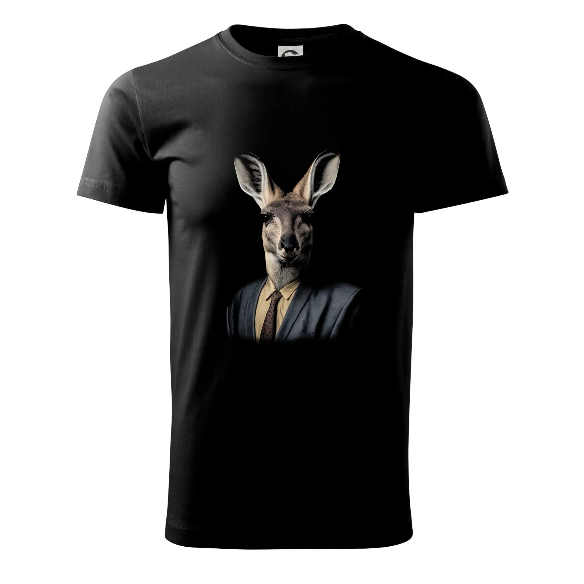 Tričká so zvieratami - Klokan v obleku - Tričko extra veľké  (5-8XL)