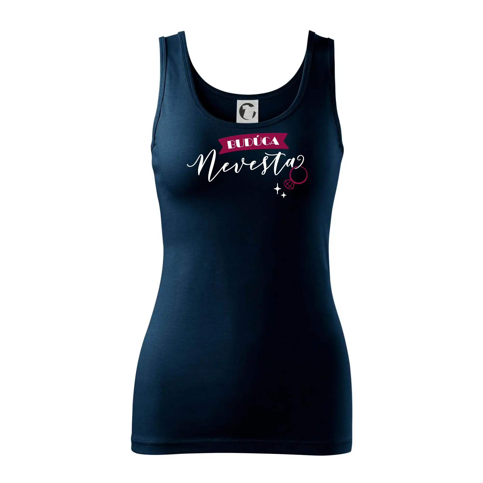 Tričká na rozlúčku so slobodou - Budúca nevesta prsteň - Dámske tielko