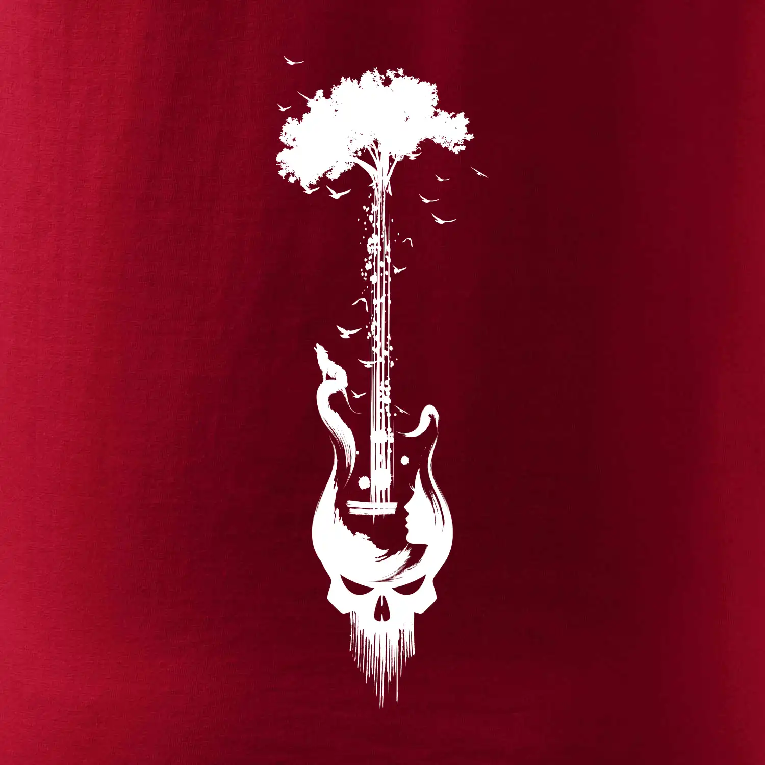 Kytara strom a lebka