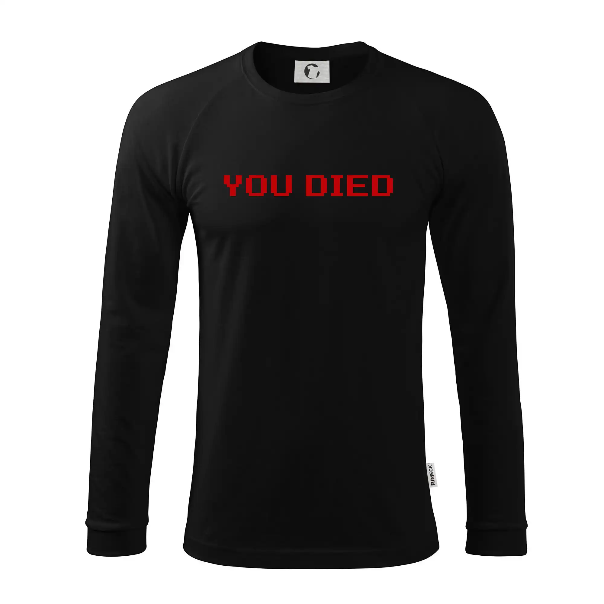 Tričká pre ajťákov - You Died - Pánske tričko s dlhým rukávom LS130