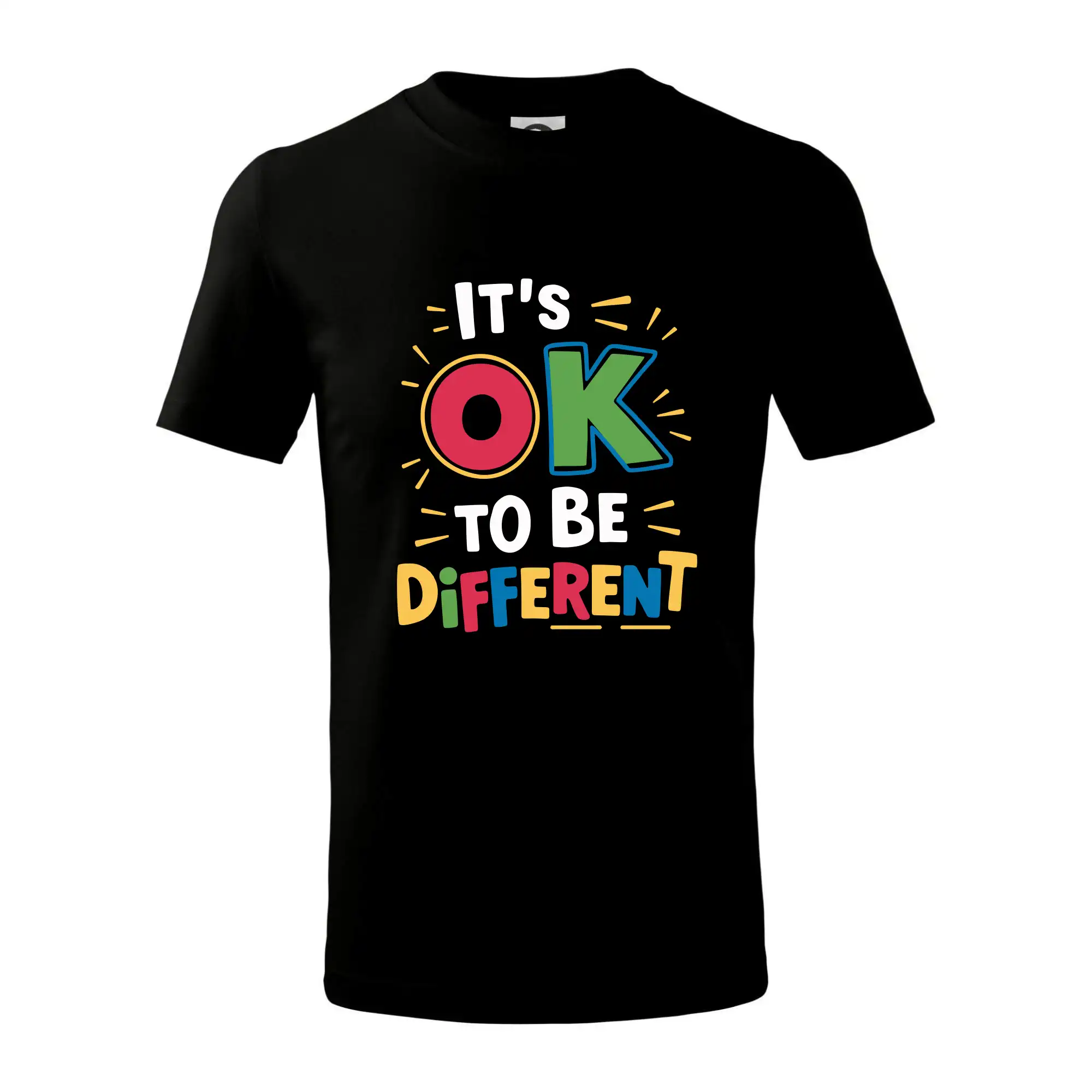 Tričká a mikiny pre autistov - It's OK to be different - Tričko detské bavlnené