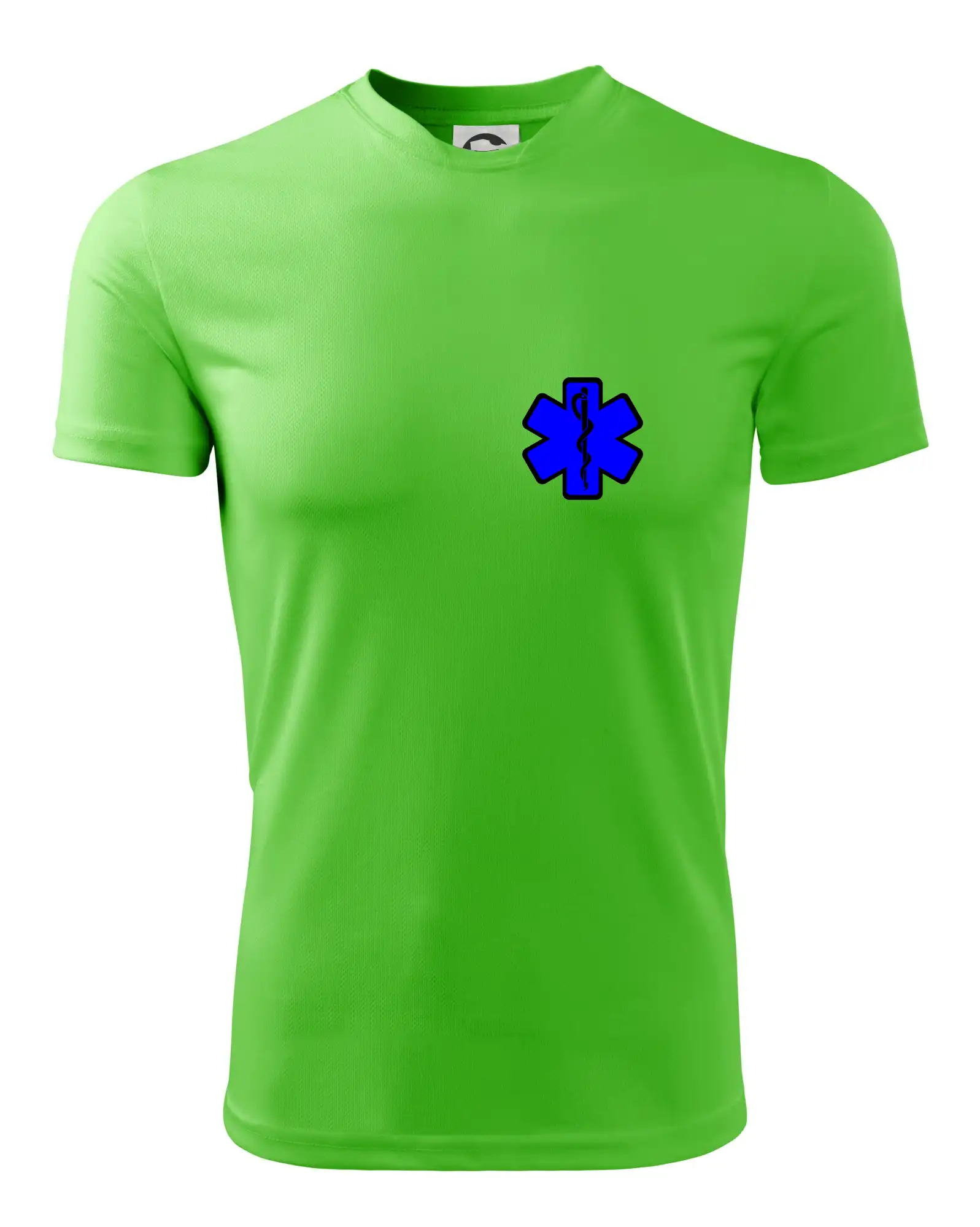 Tričká a mikiny pre záchranárov a lekárov - Kvalitné oblečenie pre zdravotníkov - Rescue - Hviezda na prsníku + nápis na chrbte - Detské tričko športové