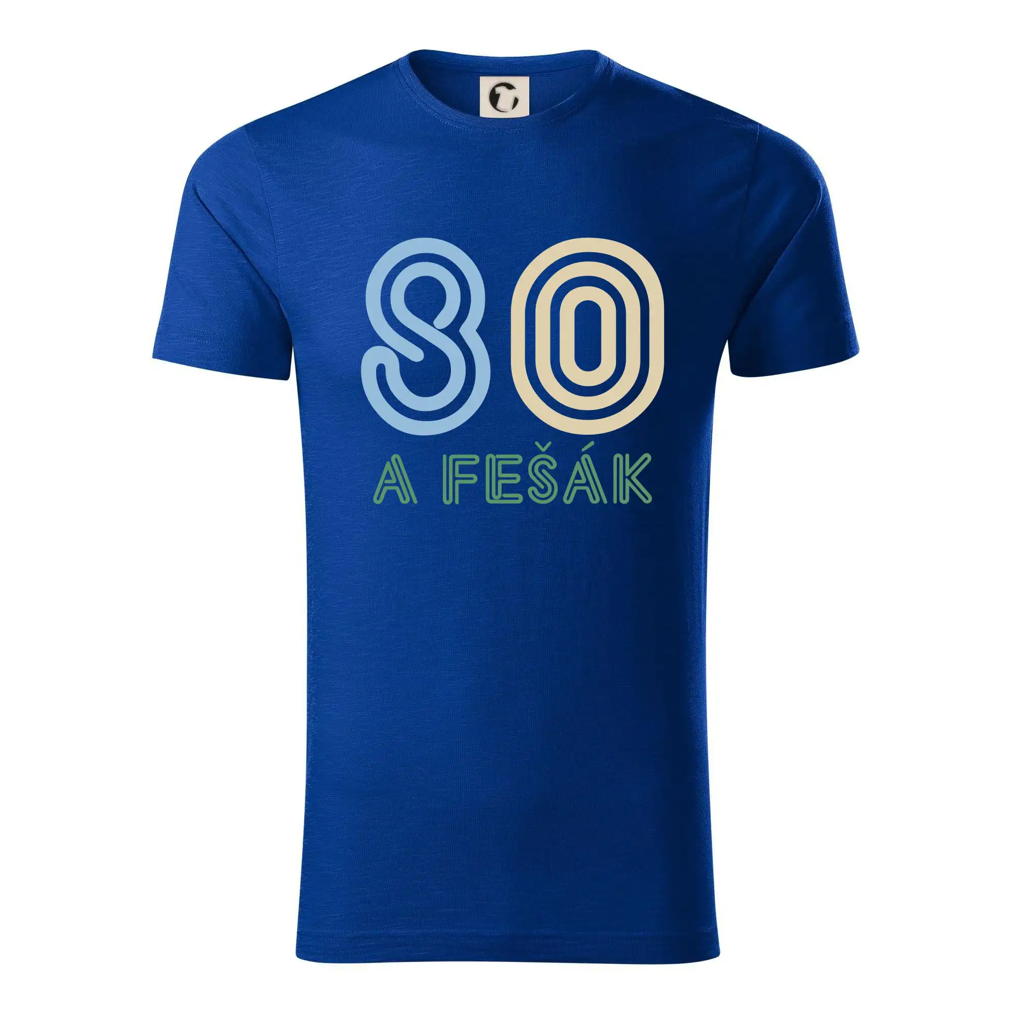 Tričko k osemdesiatinám - 80 a fešák - Tričko z organickej bavlny
