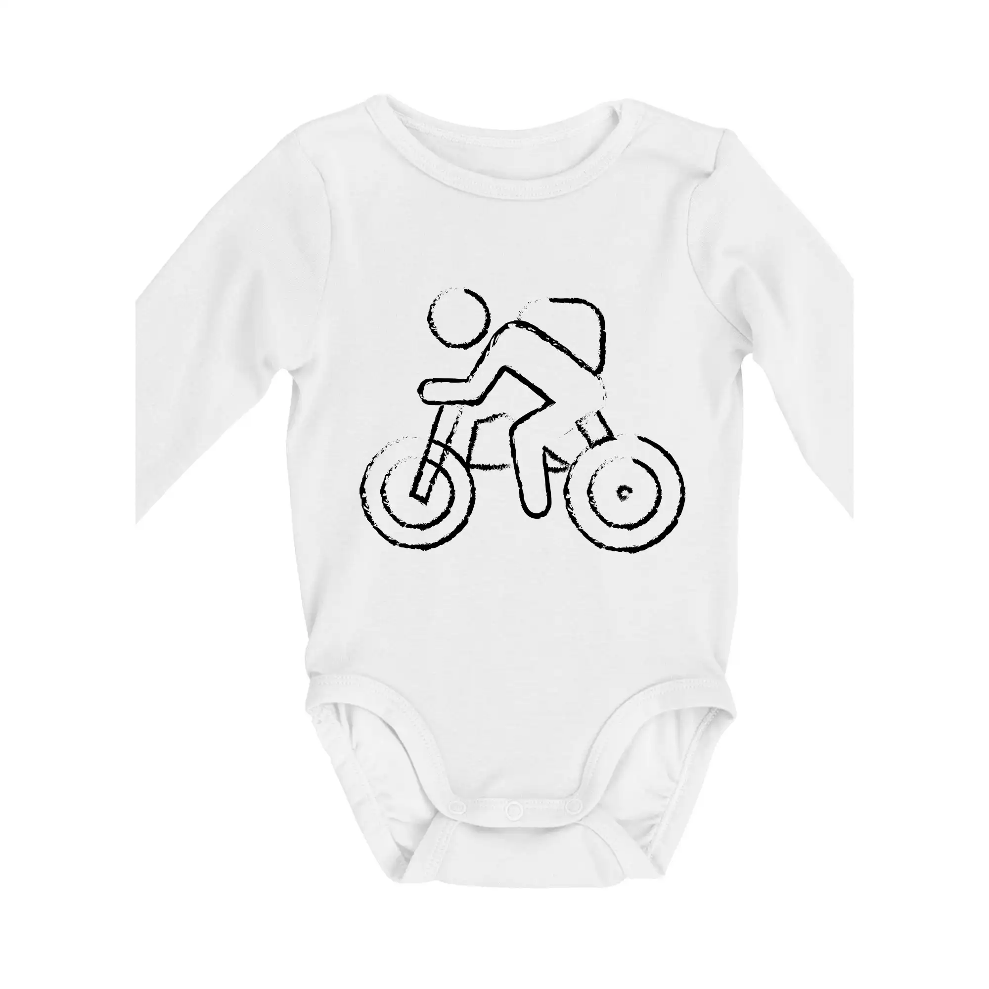 Tričko ako darček pre cyklistu - Cyklo nástrek - Body dojčenské s dlhým rukávom